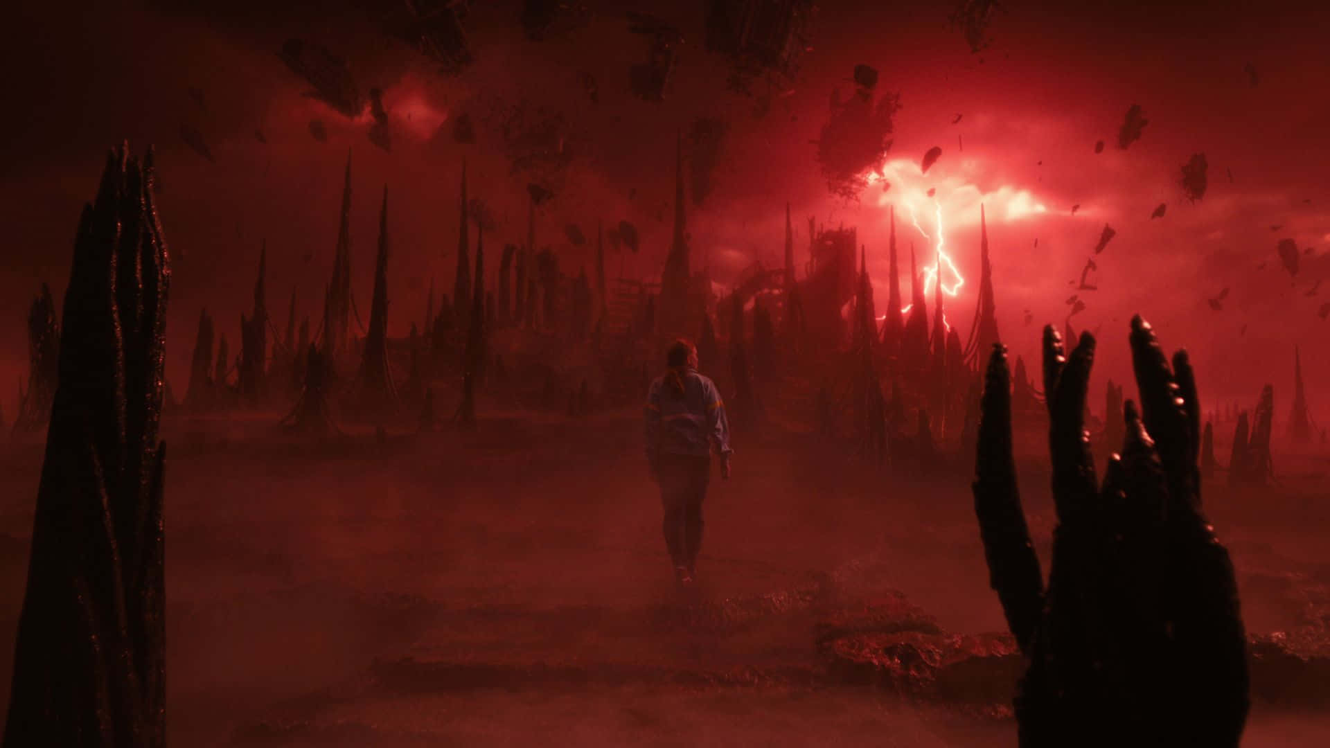 Stranger Things, Vecna, stormy sky, Full HD Desktop Wallpaper