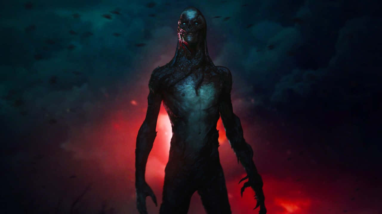 Stranger Things Vecna, humanoid monster, glowing eyes, HD Desktop Wallpaper