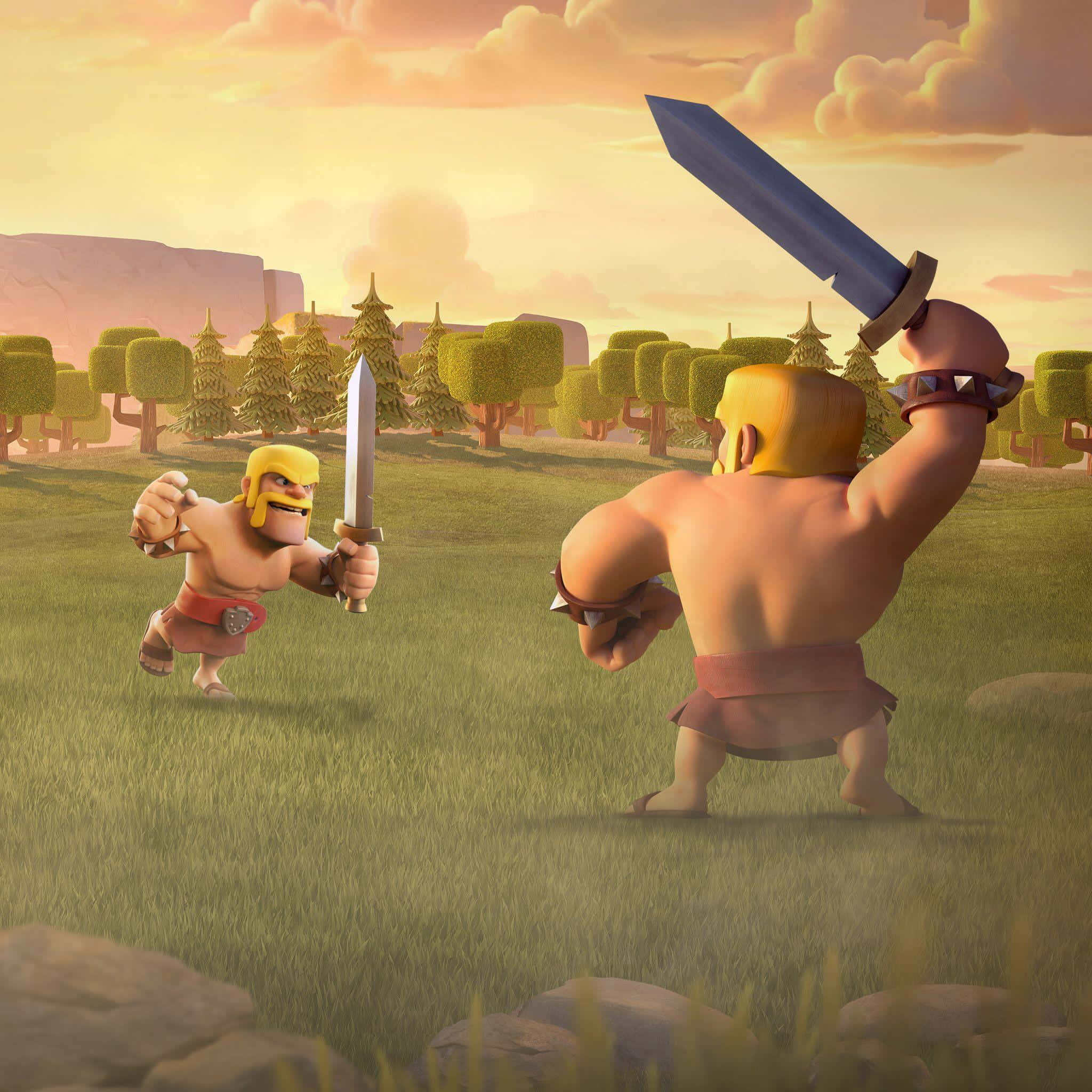 Strategy Game, barbarians, grassy field, Full HD Desktop Wallpaper
