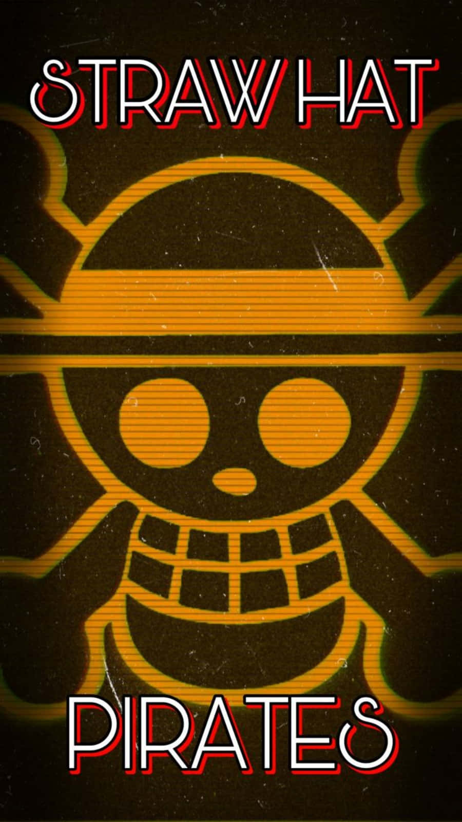 Straw Hat Pirates, yellow skull, straw hat, HD Phone Wallpaper