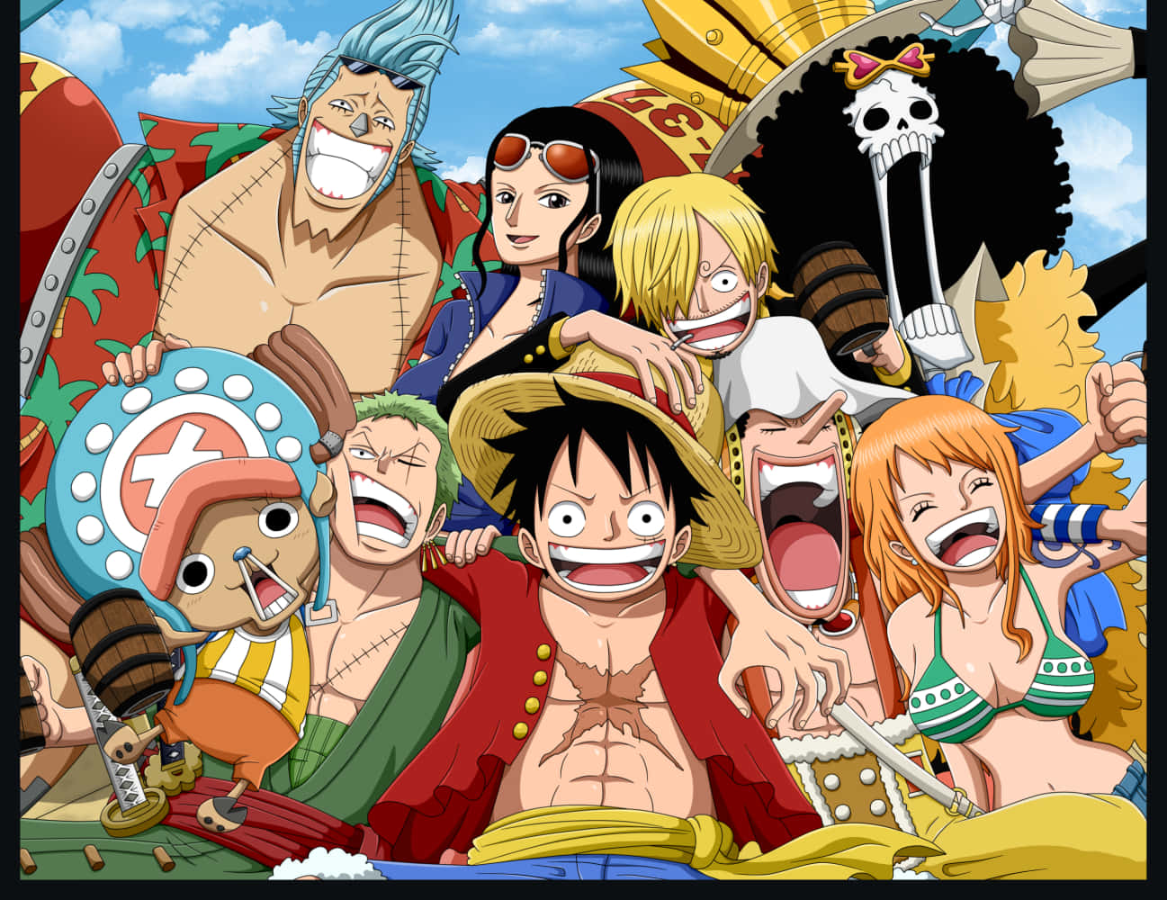 Straw Hat Pirates, anime, pirates, HD Desktop Wallpaper