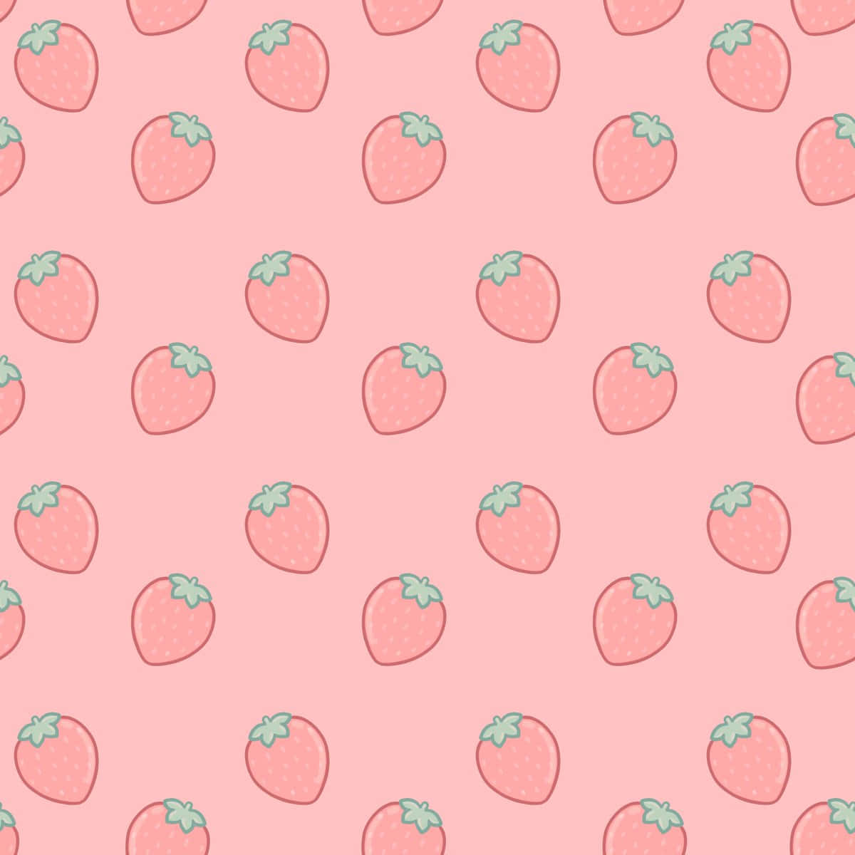 pastel strawberry wallpaper, pastel pink strawberry fruit, pink strawberries, SD Desktop Wallpaper
