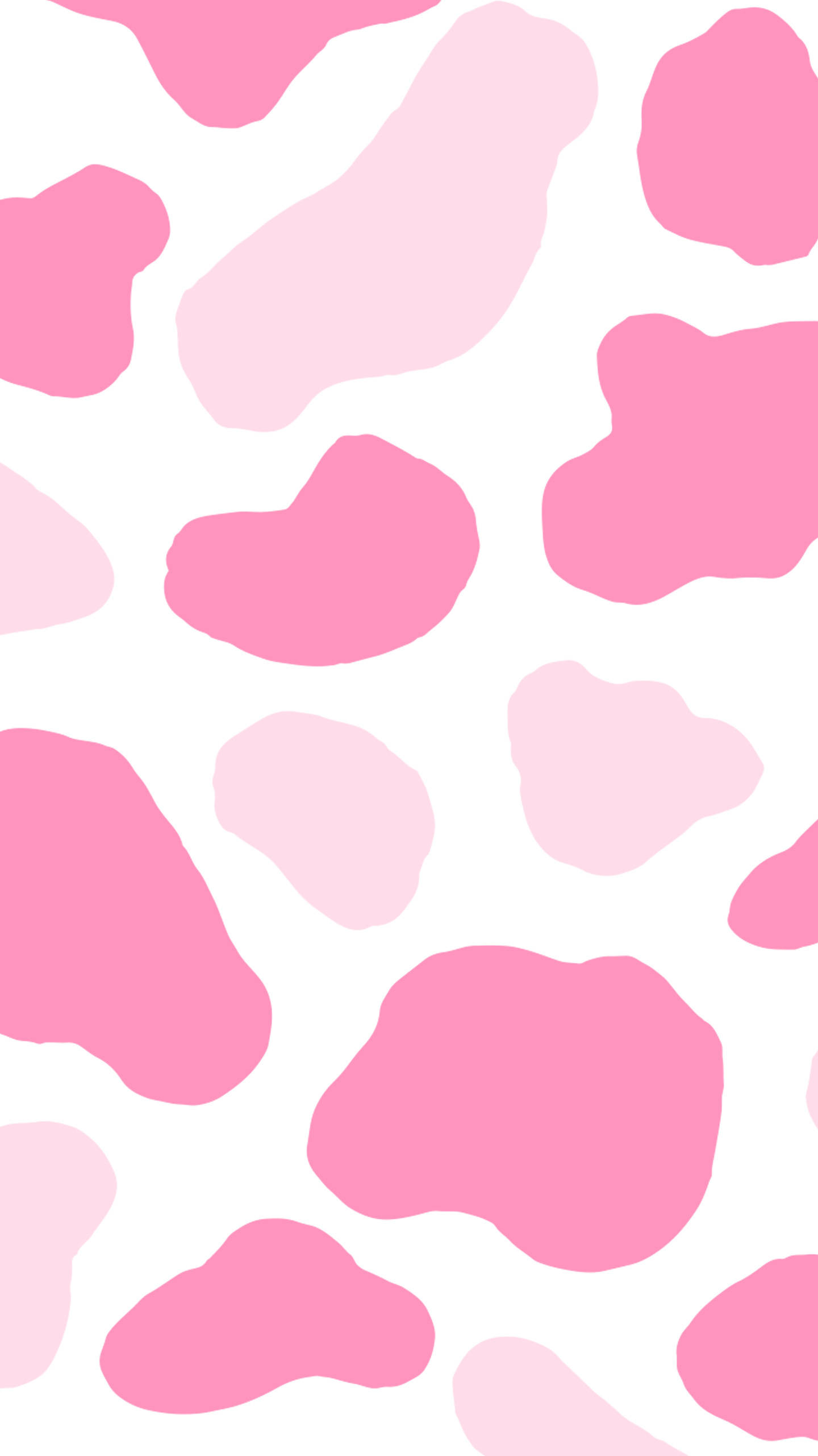 Strawberry Cow, pink, light pink, 2K Phone Wallpaper
