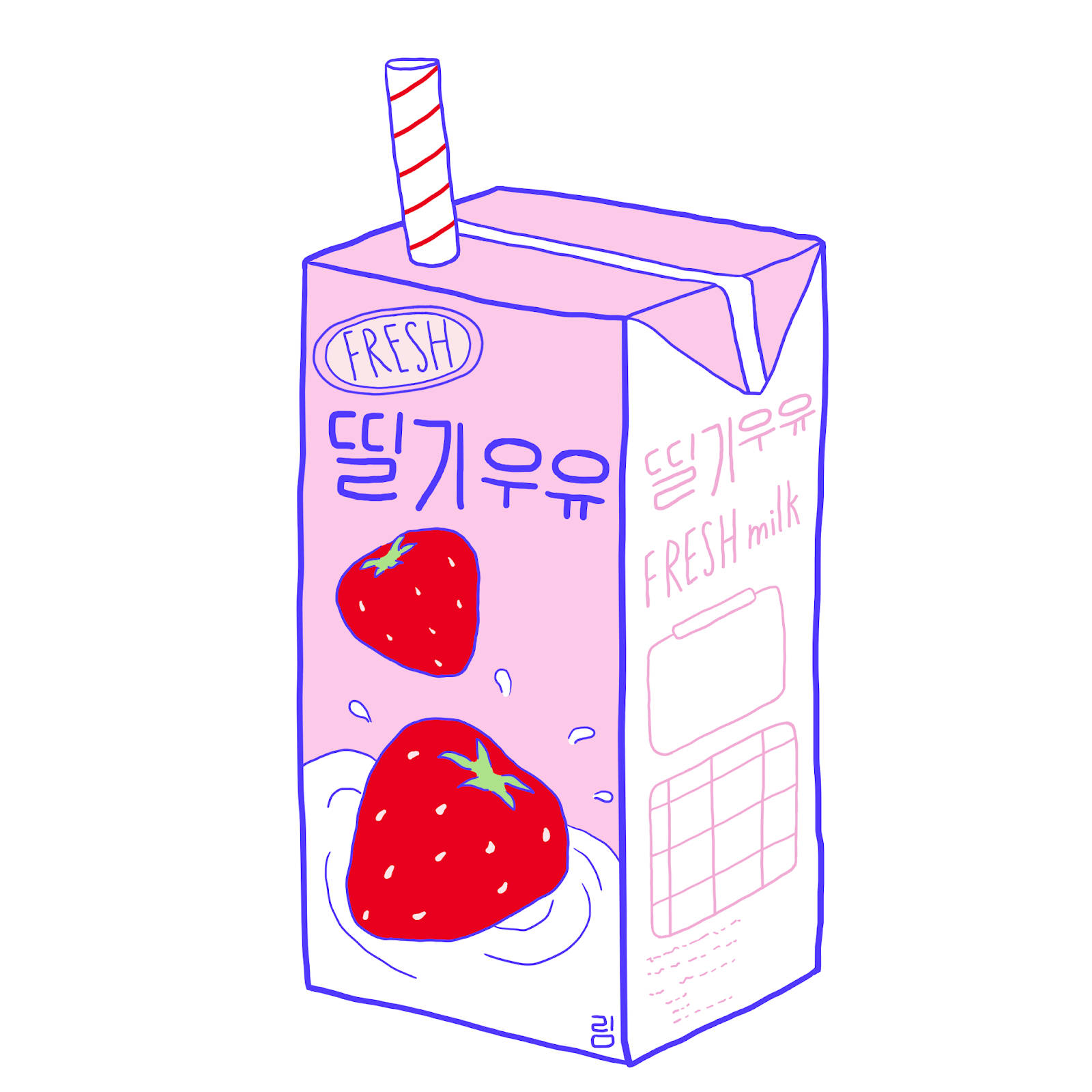 Strawberry Milk, pink strawberry milk carton, red strawberries, HD Desktop Wallpaper