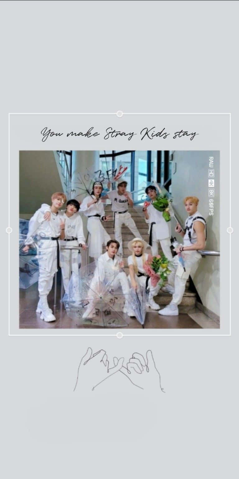 Stray Kids, white outfits, stairs, HD Phone Wallpaper