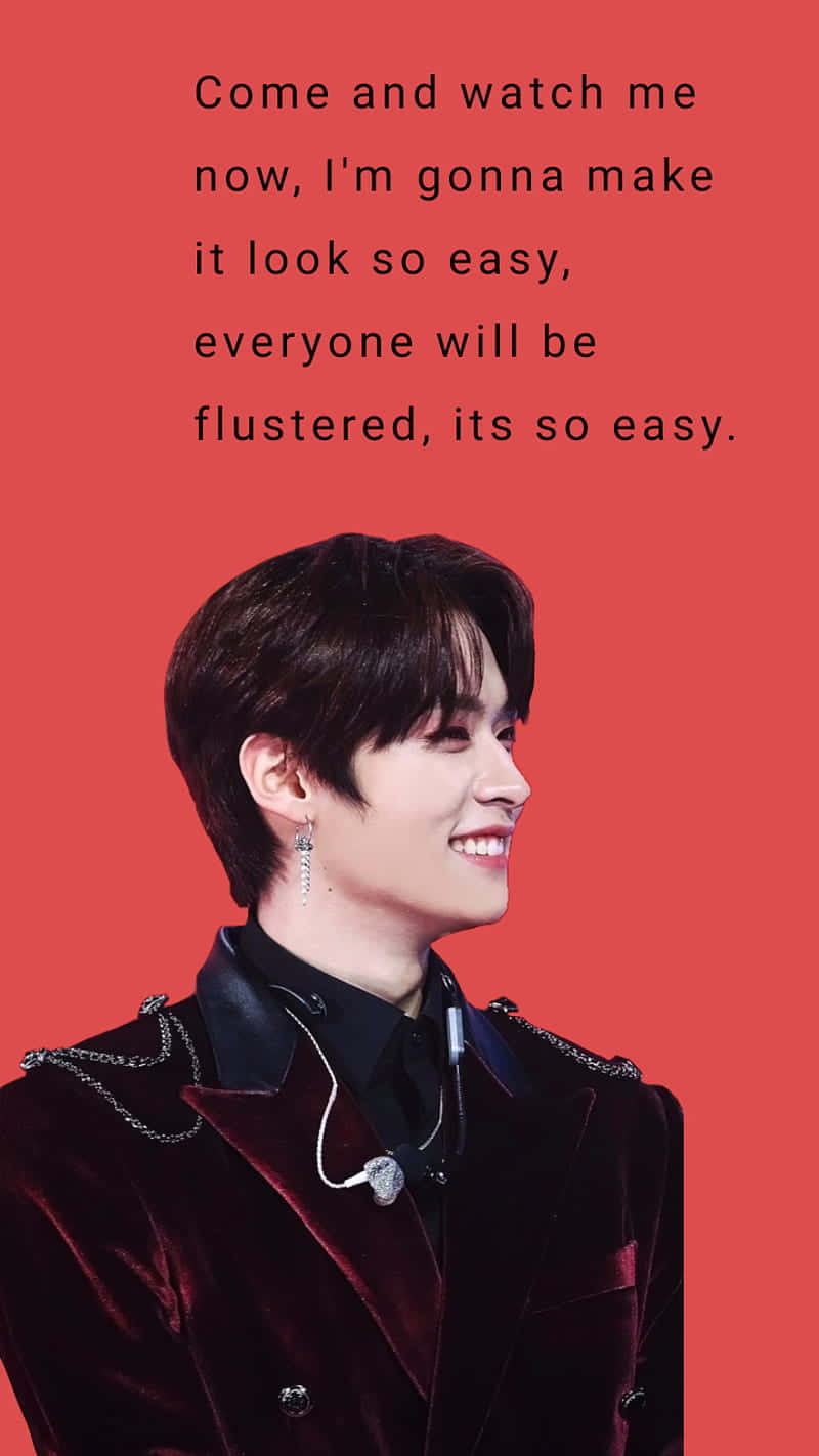Stray Kids, effortless charm, red background, HD Phone Wallpaper