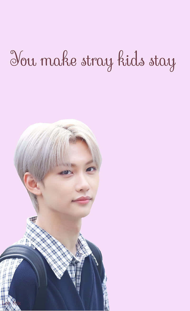 Stray Kids, platinum blonde hair, plaid shirt, HD Phone Wallpaper