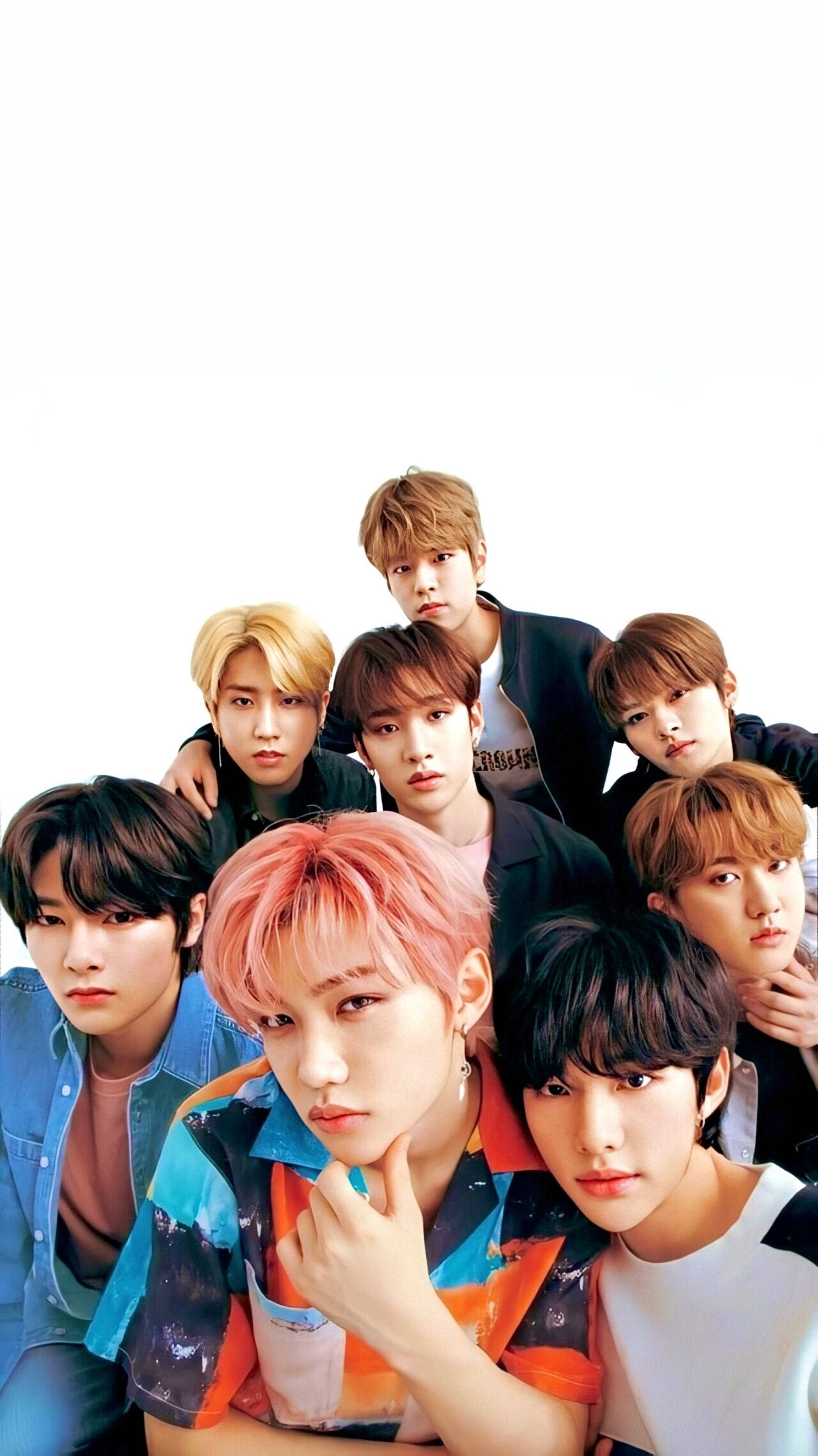 Stray Kids, K-Pop, colorful hair, 2K Phone Wallpaper