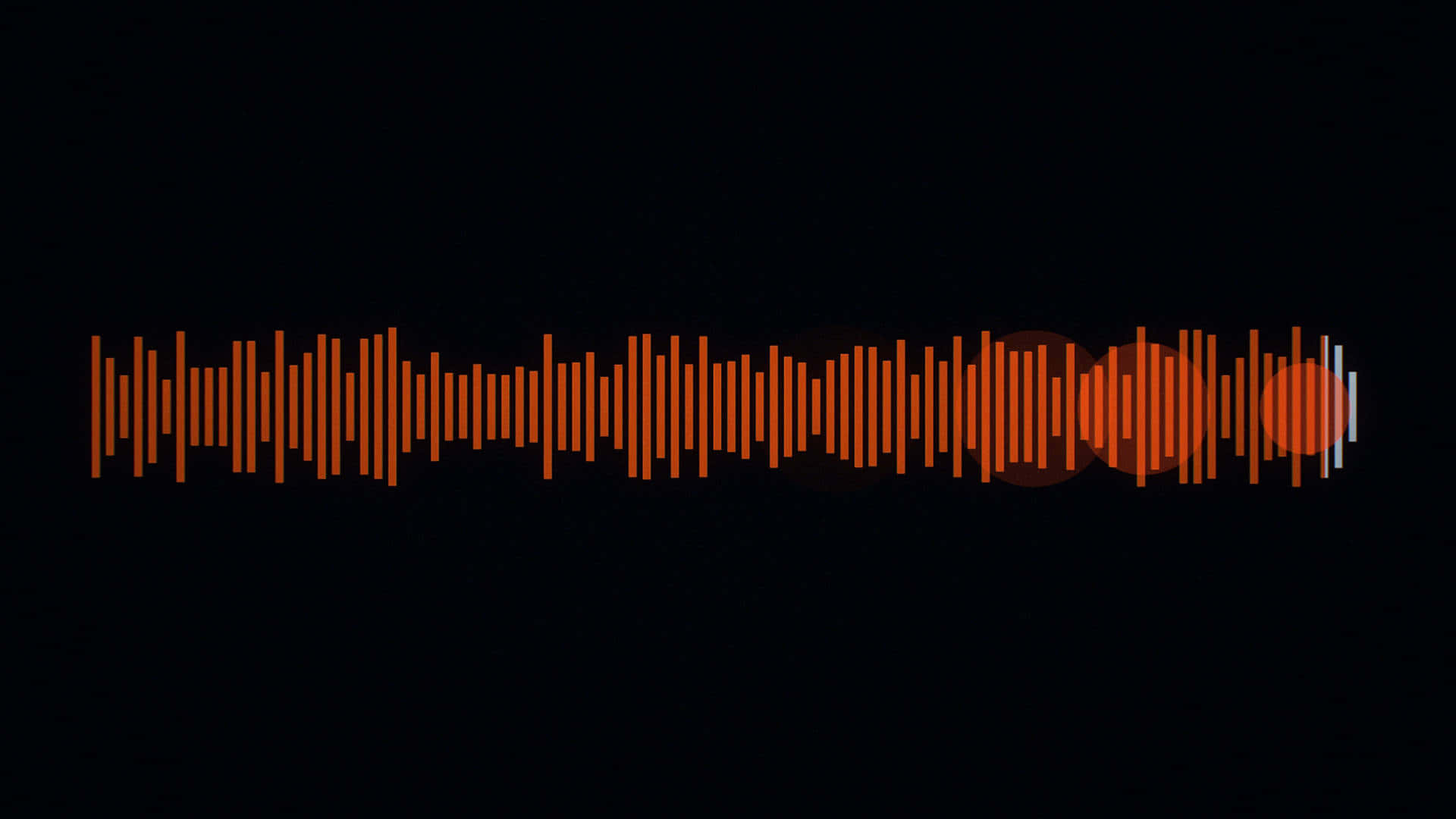Streaming, orange, audio waveform, Full HD Desktop Wallpaper