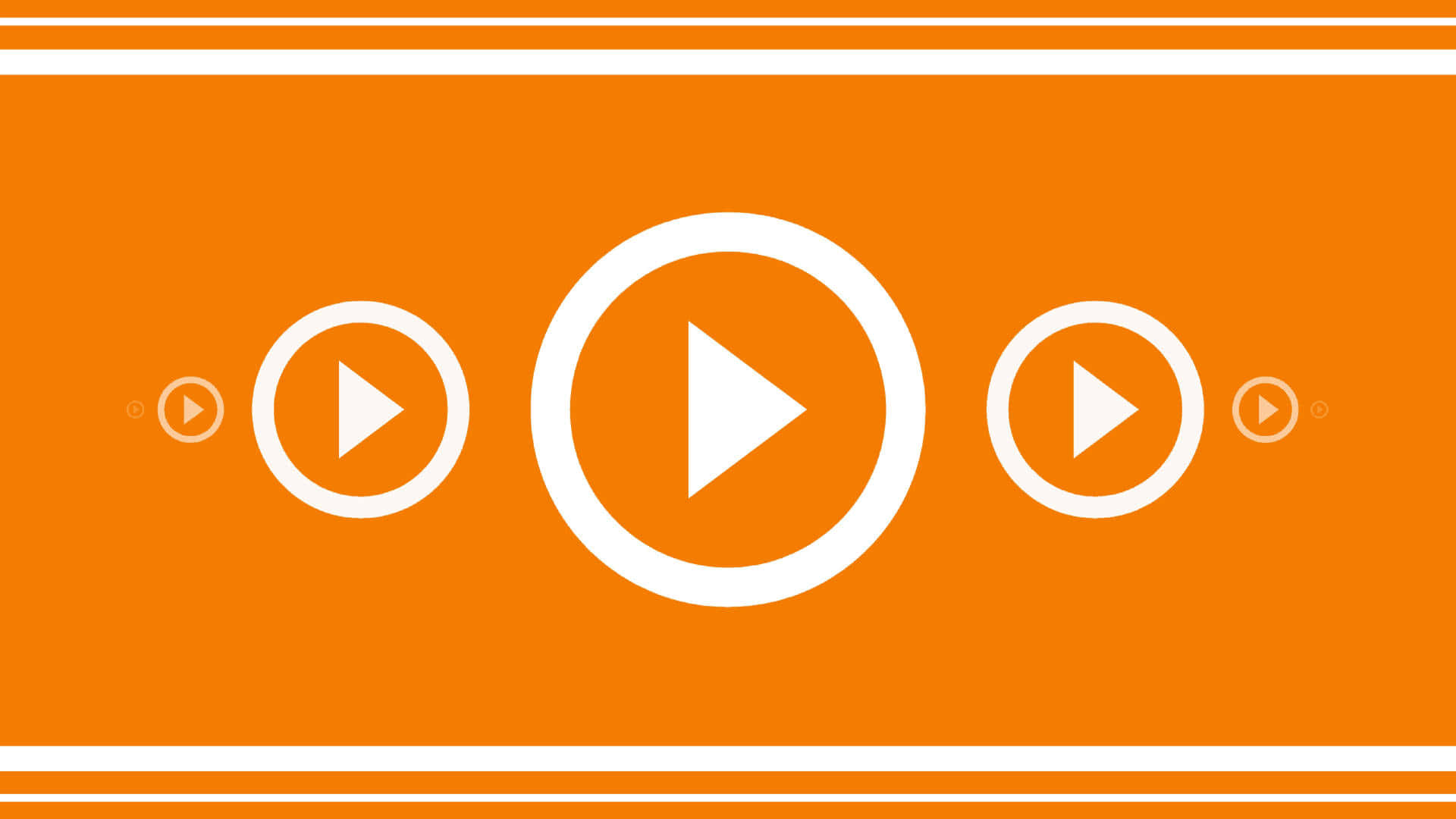 Streaming, orange, white, Full HD Desktop Wallpaper