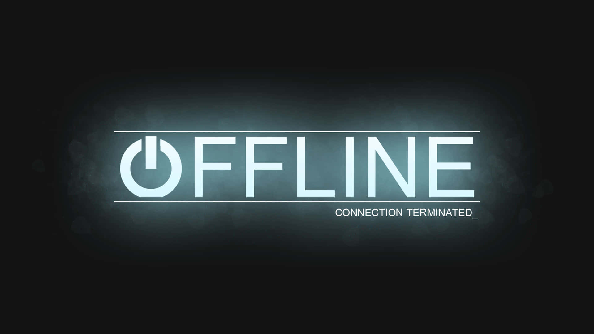Streaming, offline notification, power symbol, Full HD Desktop Wallpaper