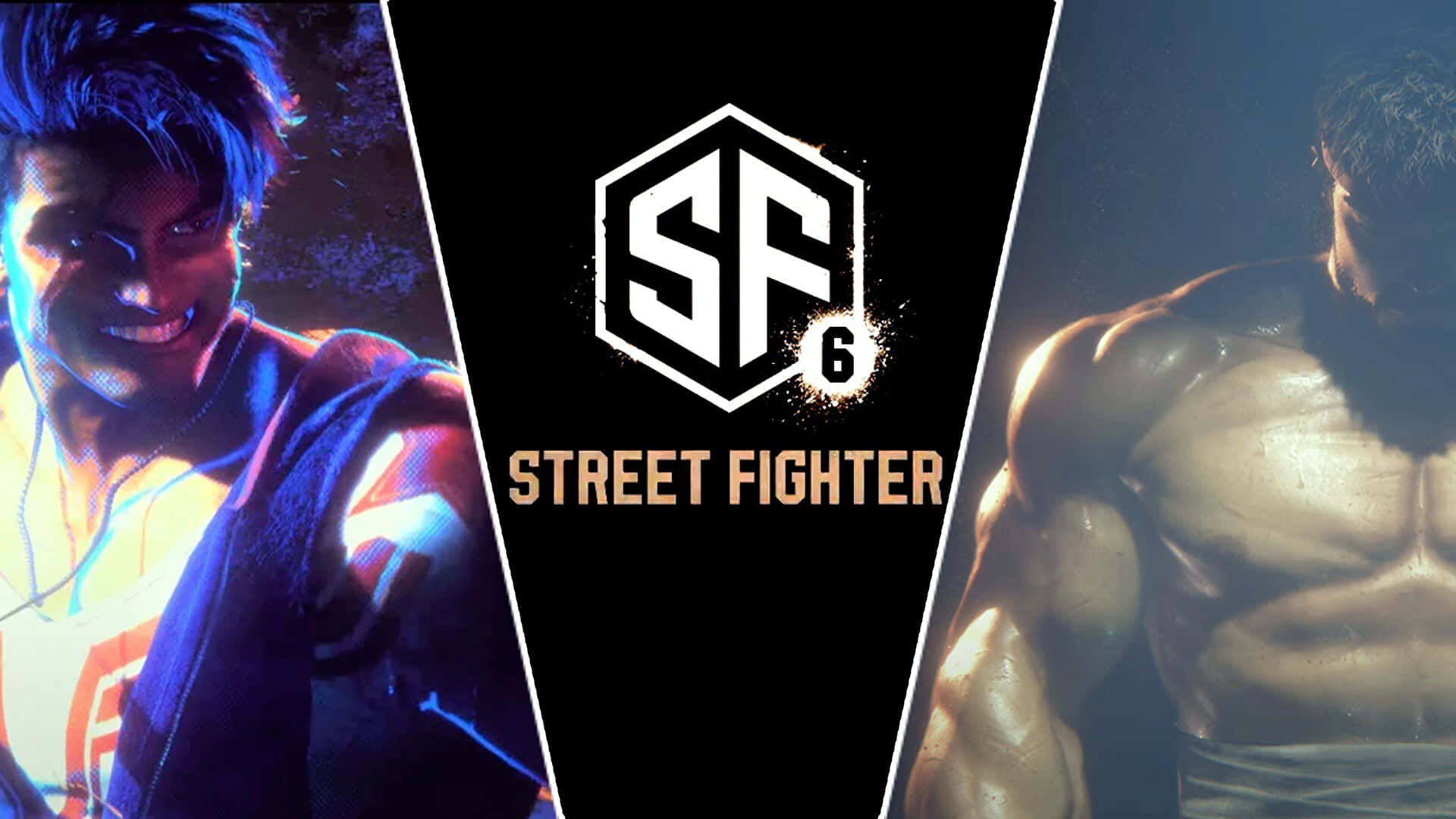 Street Fighter 6, Street Fighter 6 logo, dramatic lighting, Full HD Desktop Wallpaper