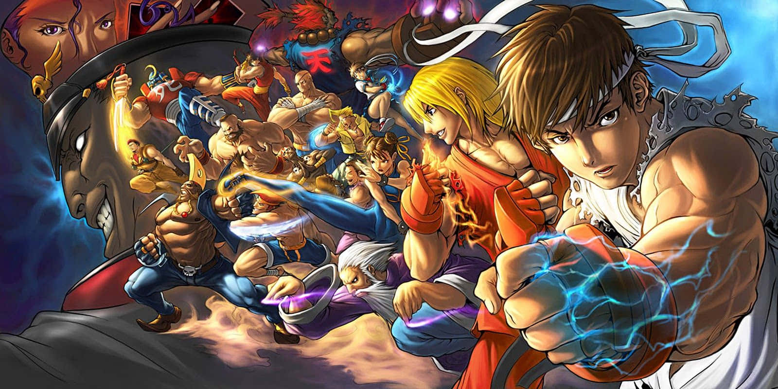 Street Fighter Alpha, anime-style, martial artists, HD Desktop Wallpaper