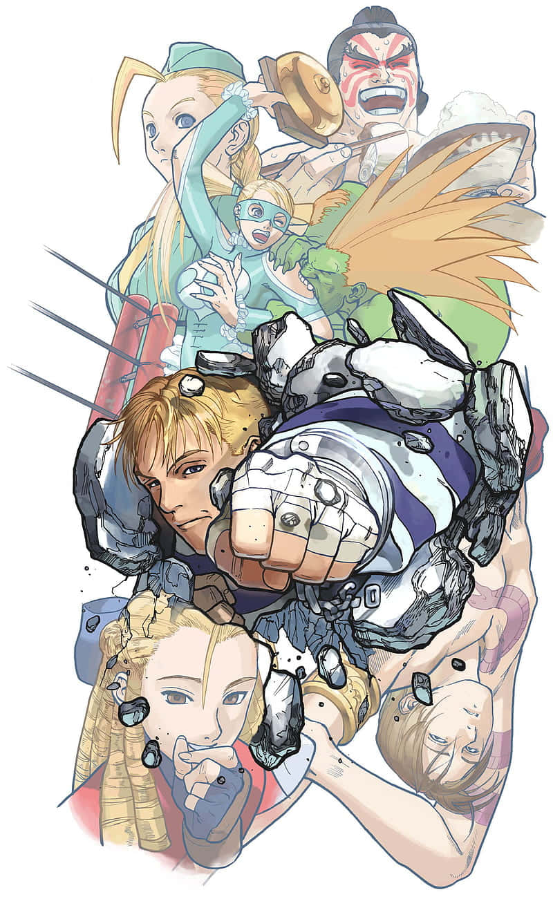 Street Fighter Alpha, anime-style, collage, HD Phone Wallpaper
