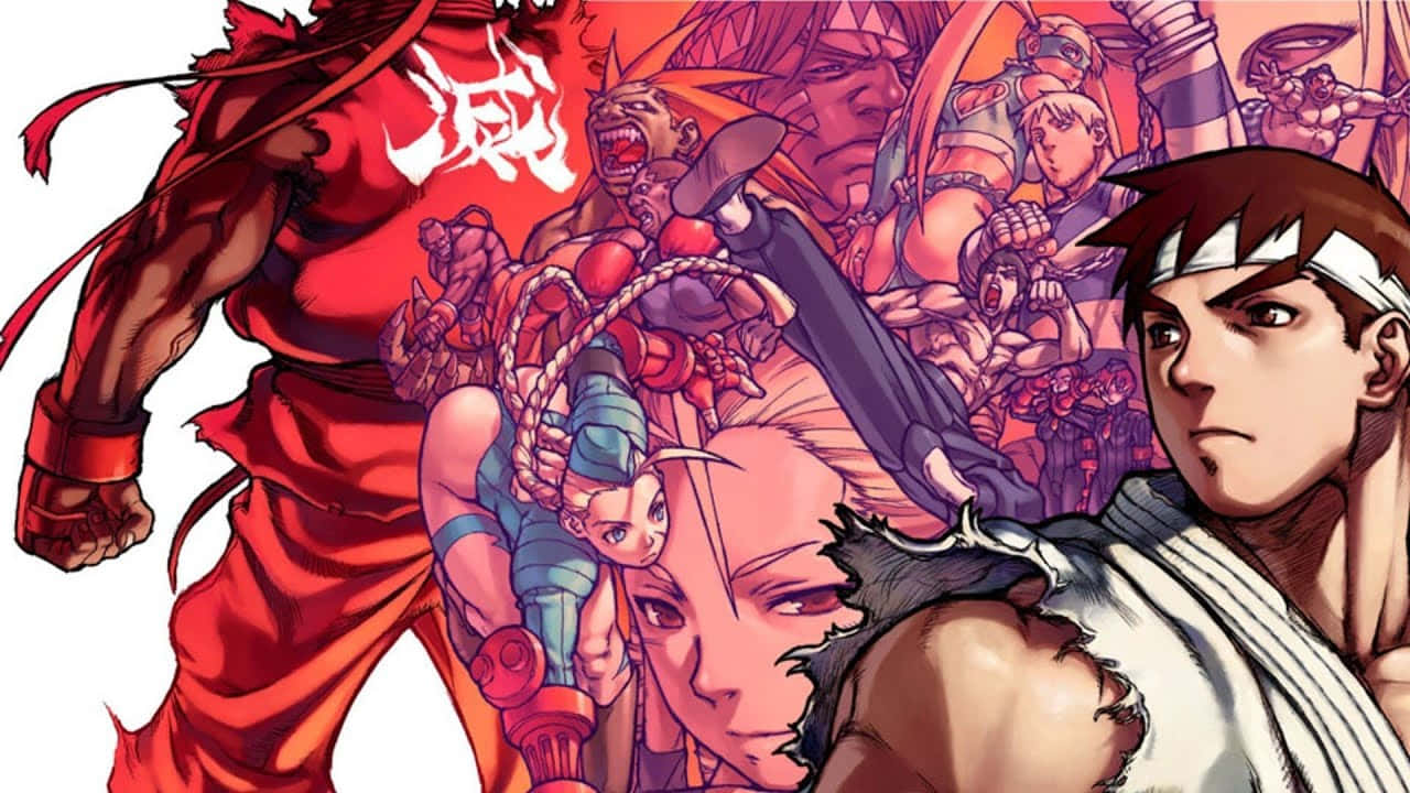 Street Fighter Alpha, anime-style, collage, HD Desktop Wallpaper