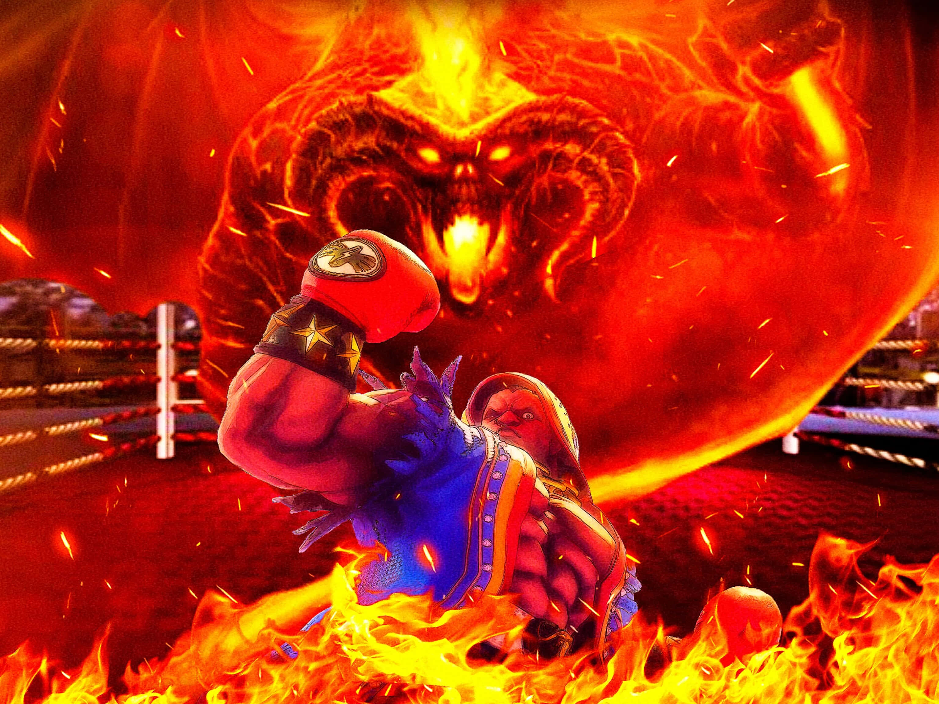 Balrog, Street Fighter, red gloves, 2K Desktop Wallpaper