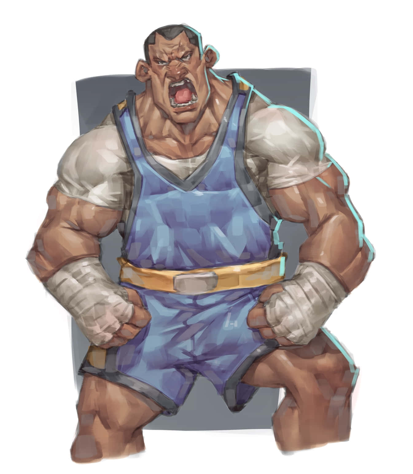 Street Fighter Balrog, blue singlet, gold belt, HD Phone Wallpaper