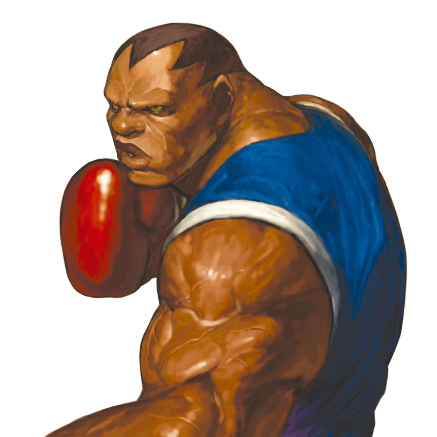 Street Fighter Balrog, blue tank top, red gloves, HD Desktop Wallpaper
