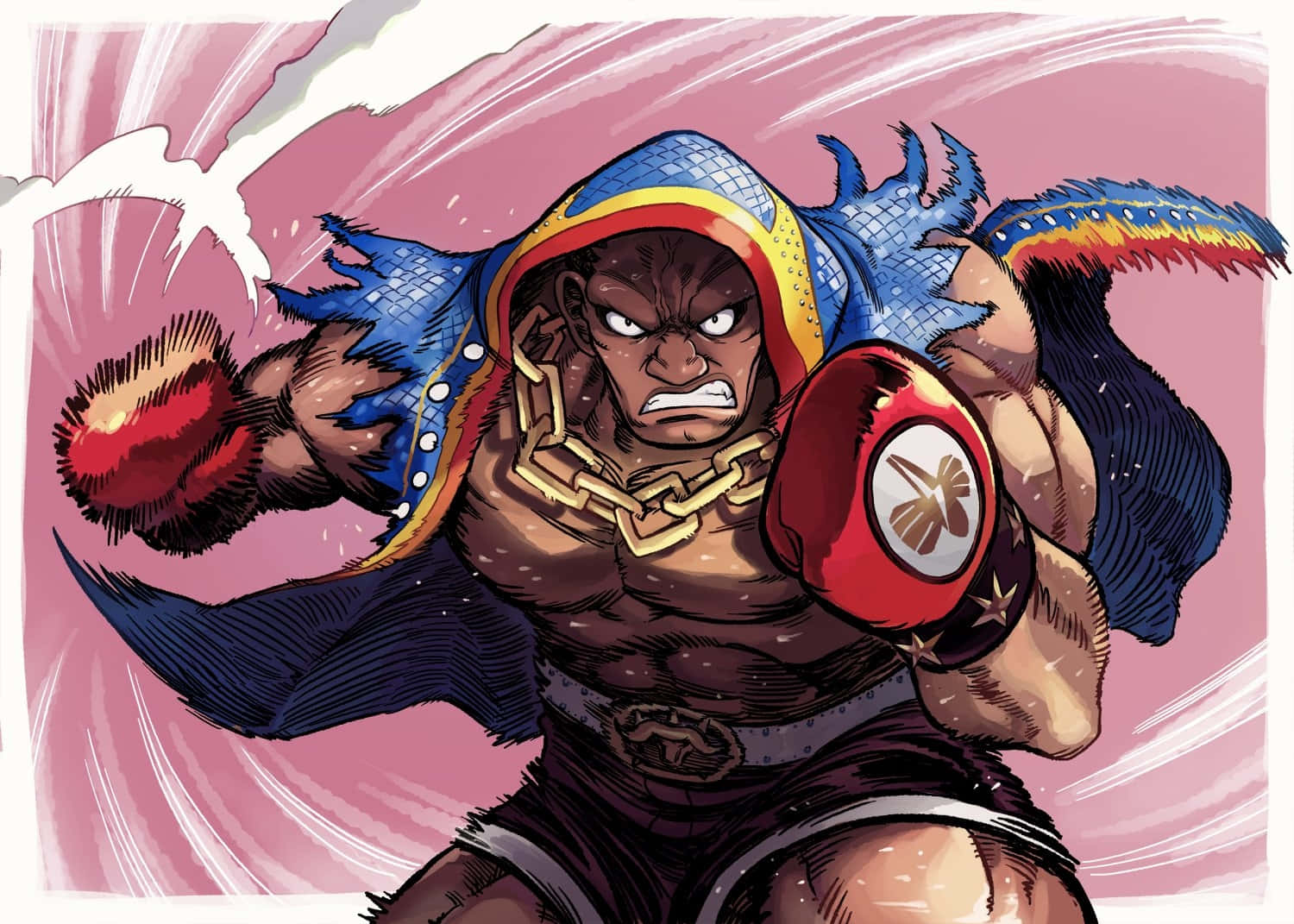 Balrog, Street Fighter, red boxing gloves, HD Desktop Wallpaper