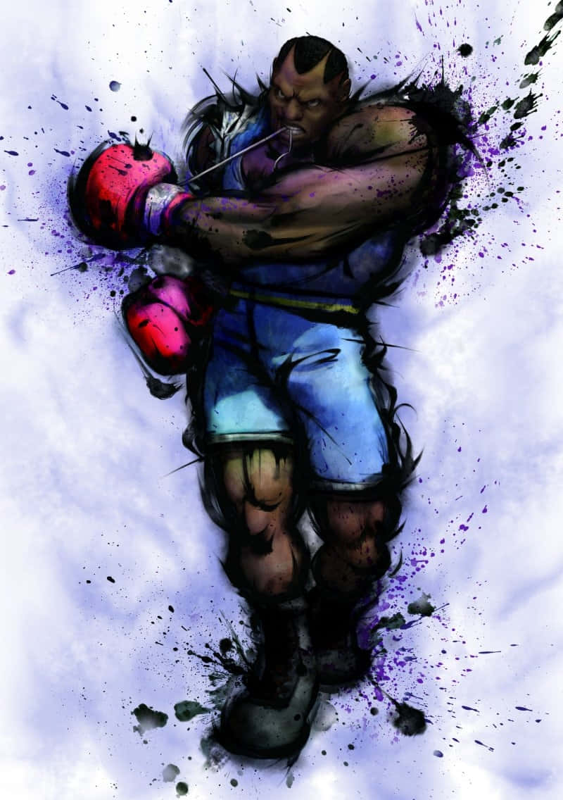 Street Fighter Balrog, red gloves, blue shorts, SD Phone Wallpaper