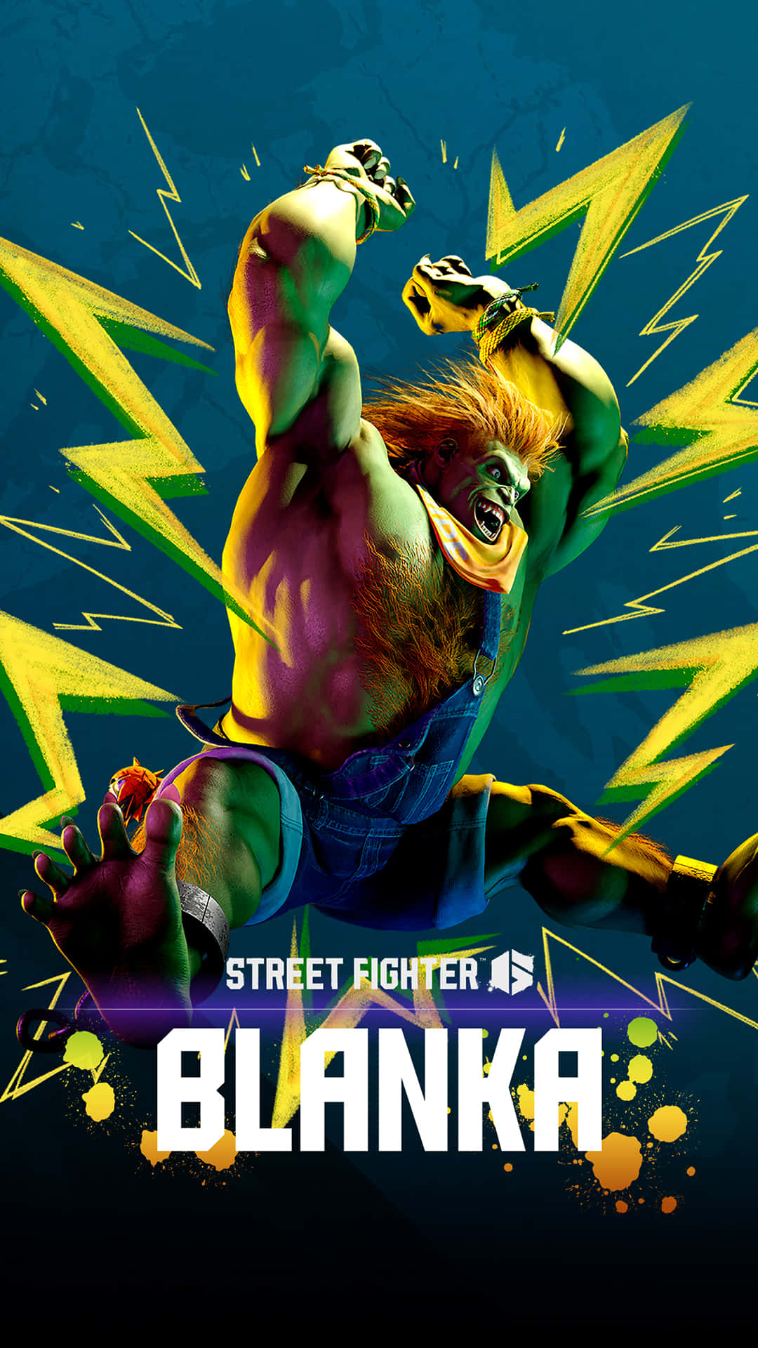 Street Fighter 6, Blanka, green-skinned, Full HD Phone Wallpaper