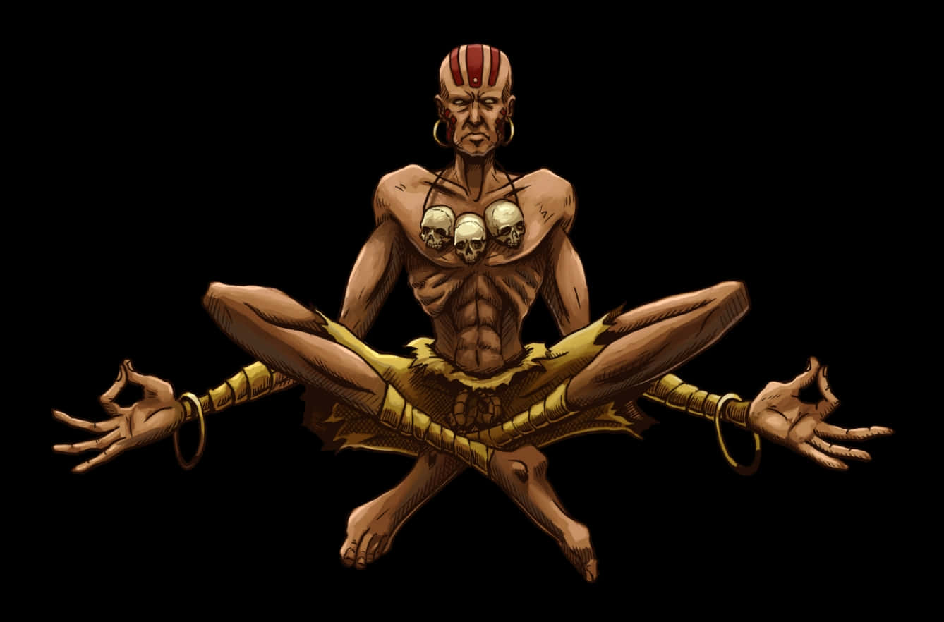 Street Fighter, Dhalsim, meditation pose, HD Desktop Wallpaper