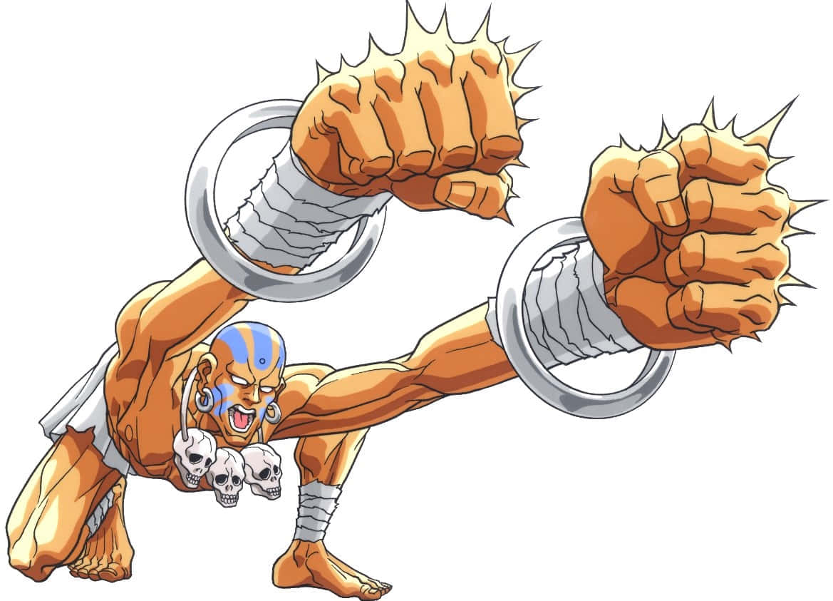 Street Fighter, Dhalsim, stretching attack, SD Desktop Wallpaper