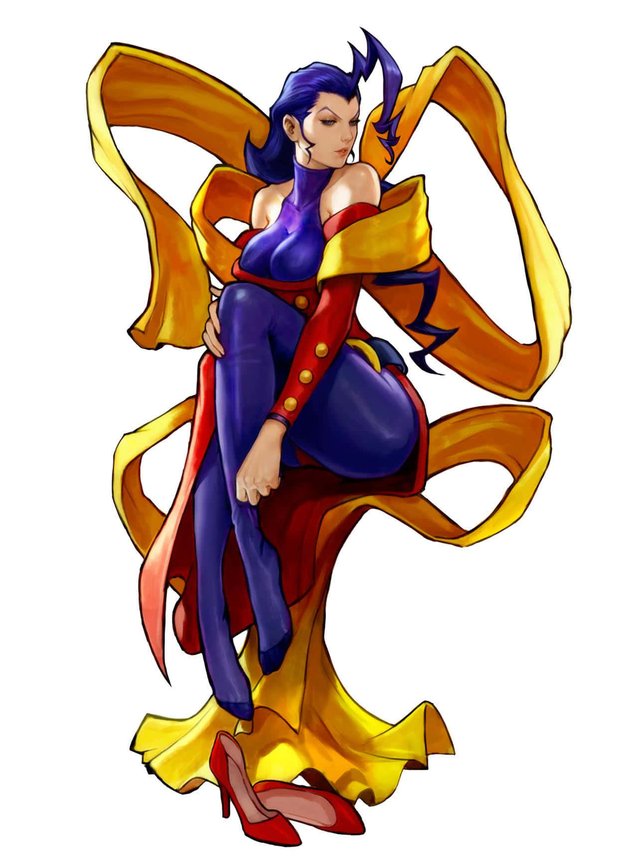 Street Fighter Rose, purple hair, purple outfit, HD Phone Wallpaper