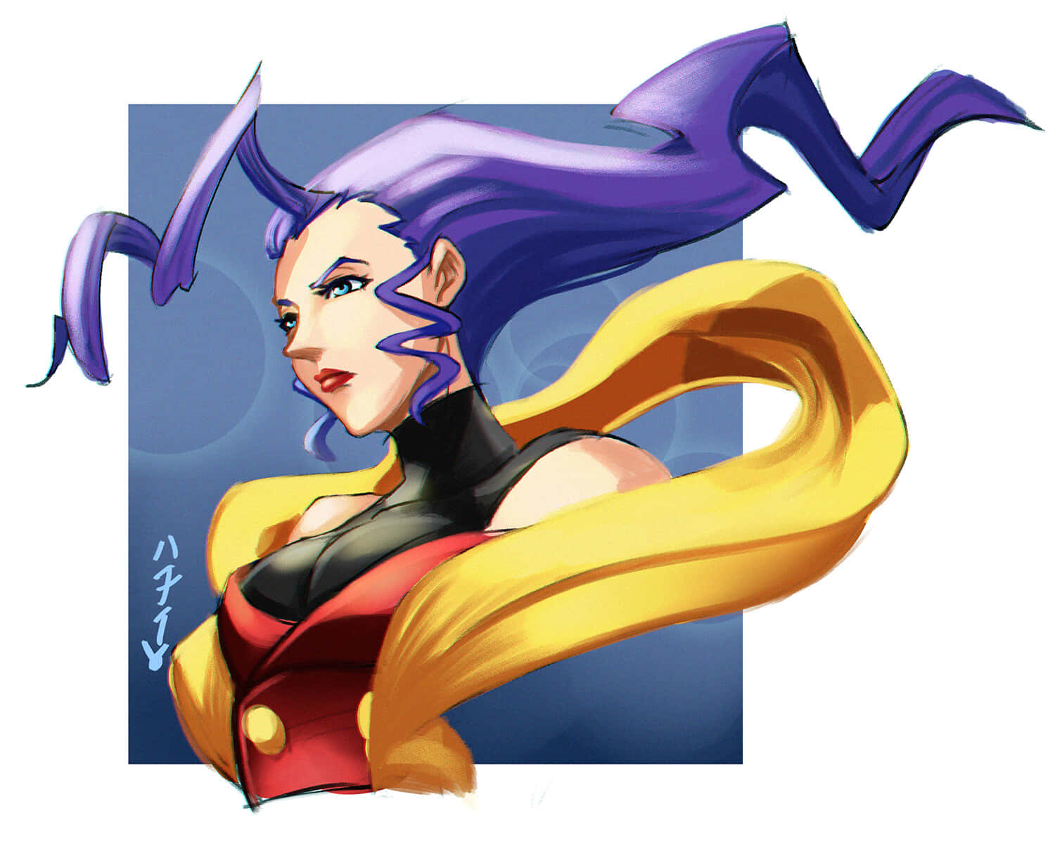 Street Fighter Rose, purple hair, yellow cape, HD Desktop Wallpaper