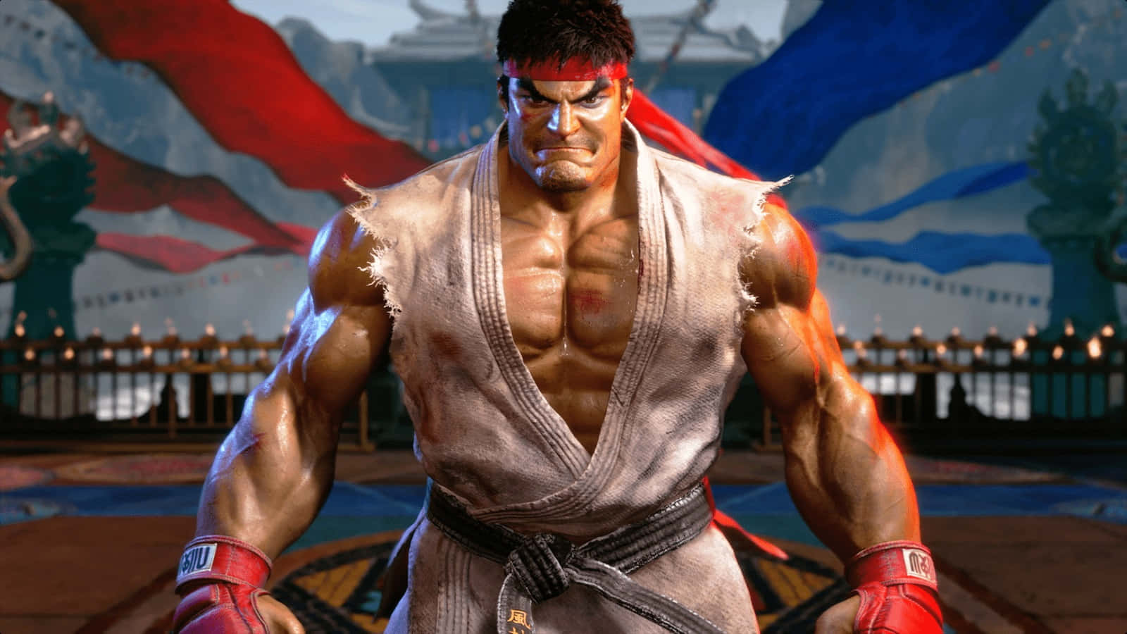 Street Fighter 6, Ryu, torn gi, HD Desktop Wallpaper