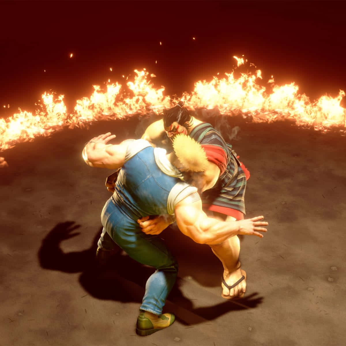 Street Fighter, Ryu, Fire Ring, SD Desktop Wallpaper
