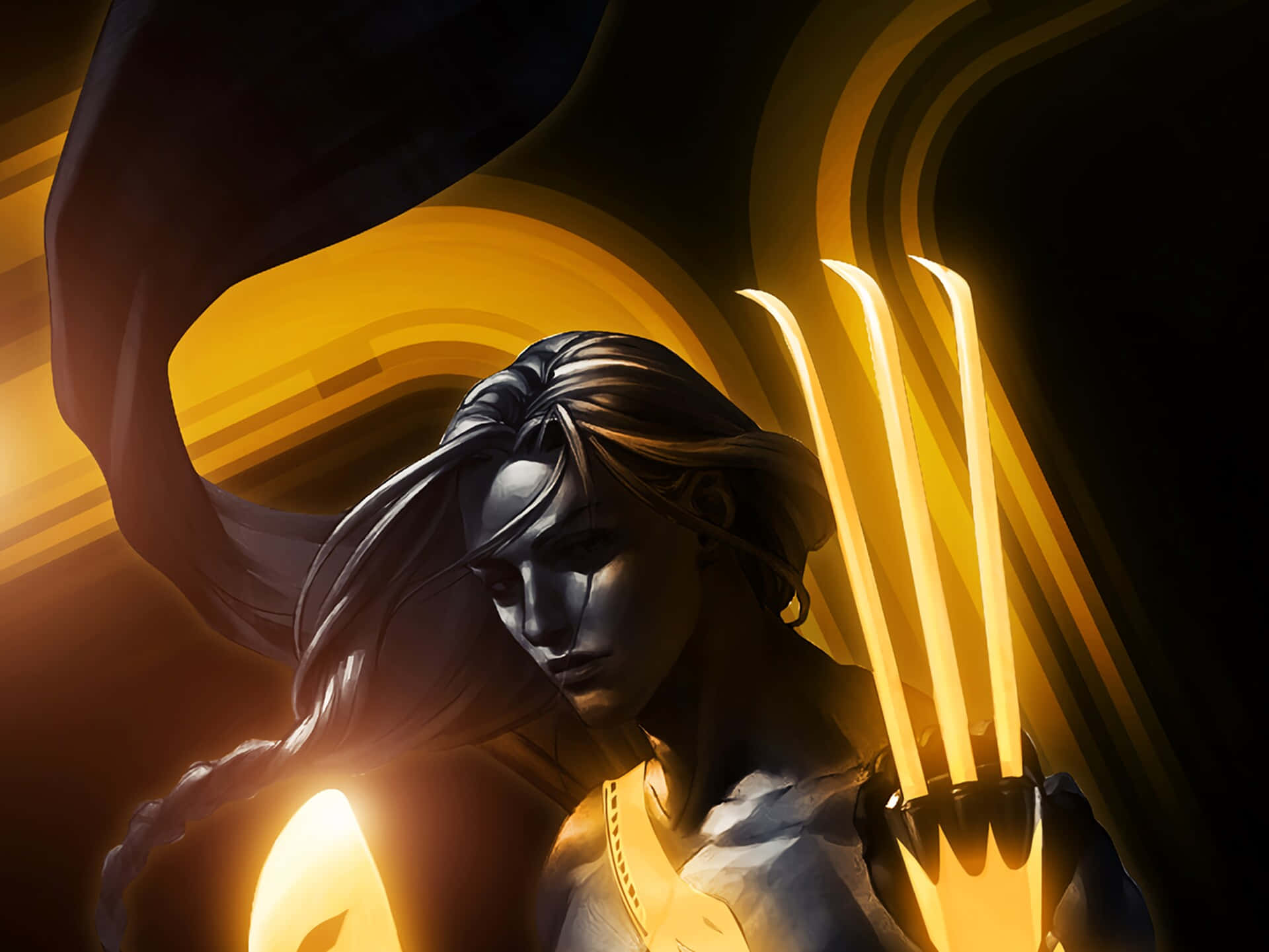Street Fighter, Vega, clawed silhouette, Full HD Desktop Wallpaper