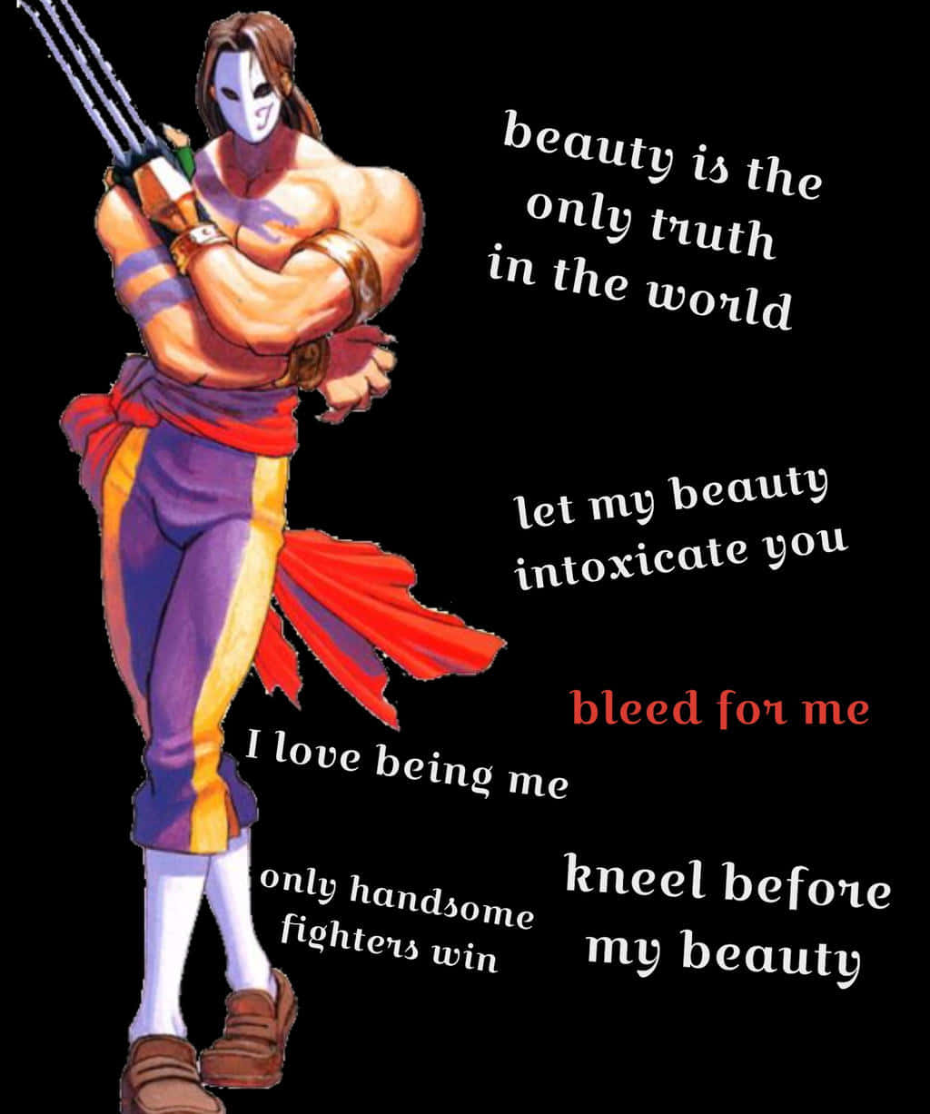 Street Fighter Vega, Vega, purple and red attire, SD Phone Wallpaper