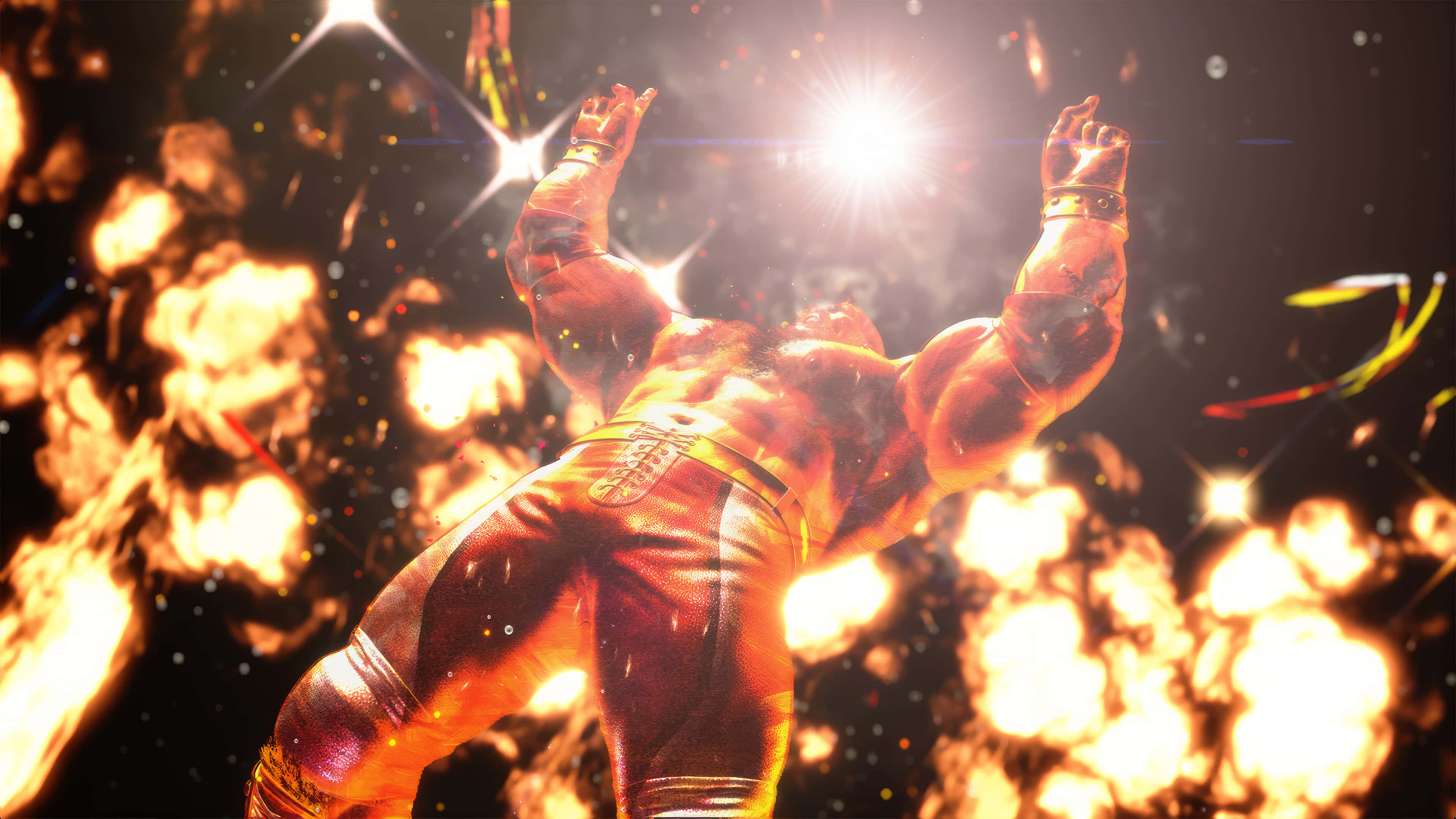 Zangief, Street Fighter, victory pose, 4K Desktop Wallpaper