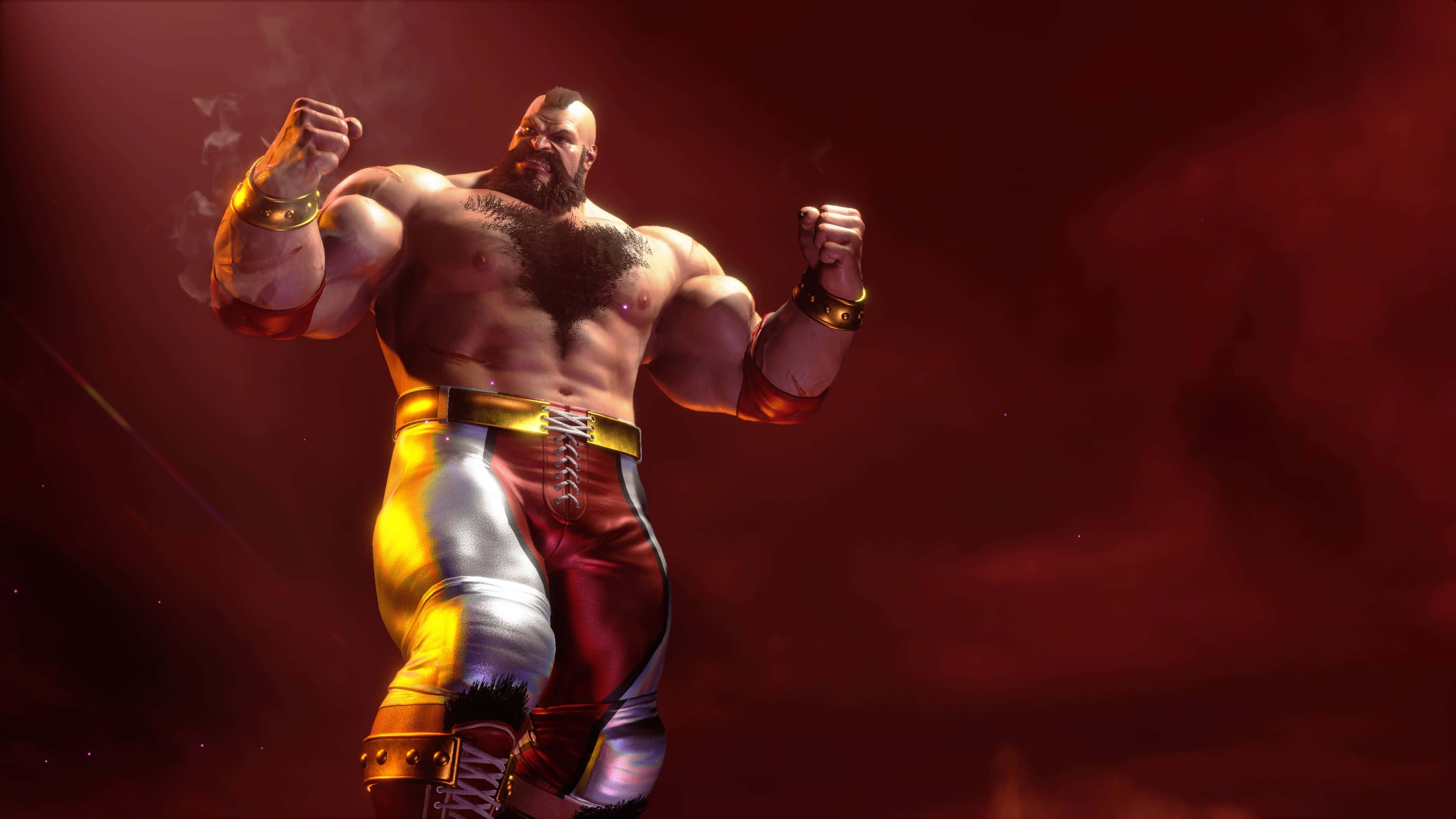 Street Fighter, Zangief, victory pose, 4K Desktop Wallpaper