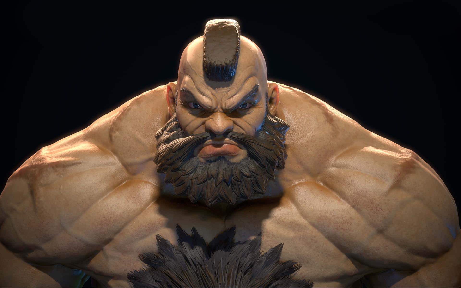 Street Fighter, Zangief, bald warrior, Full HD Desktop Wallpaper