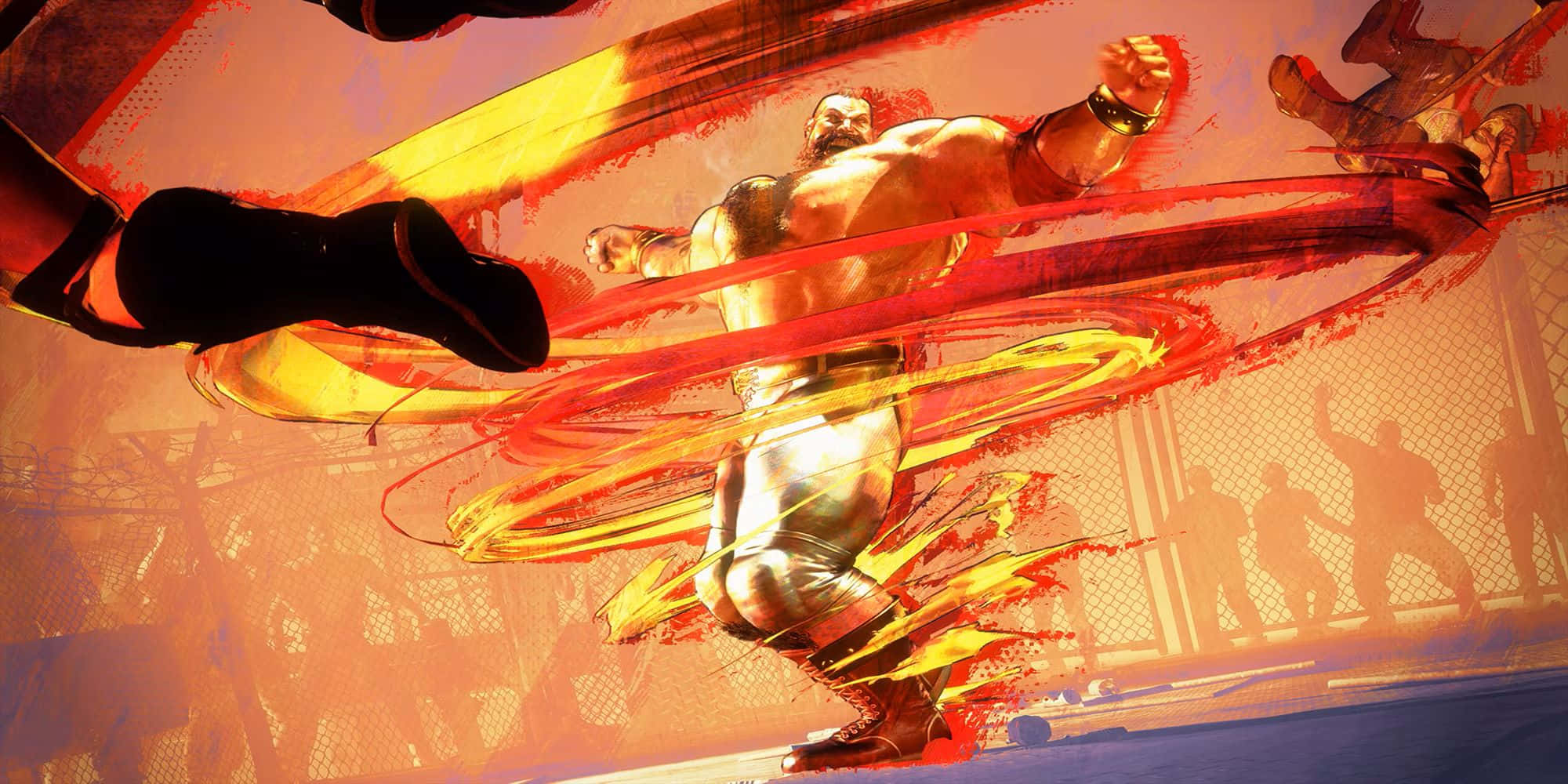 Street Fighter, Zangief, spinning power move, Full HD Desktop Wallpaper