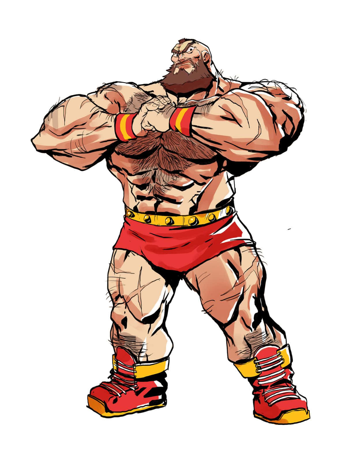 Street Fighter Zangief, red shorts, boots, HD Phone Wallpaper