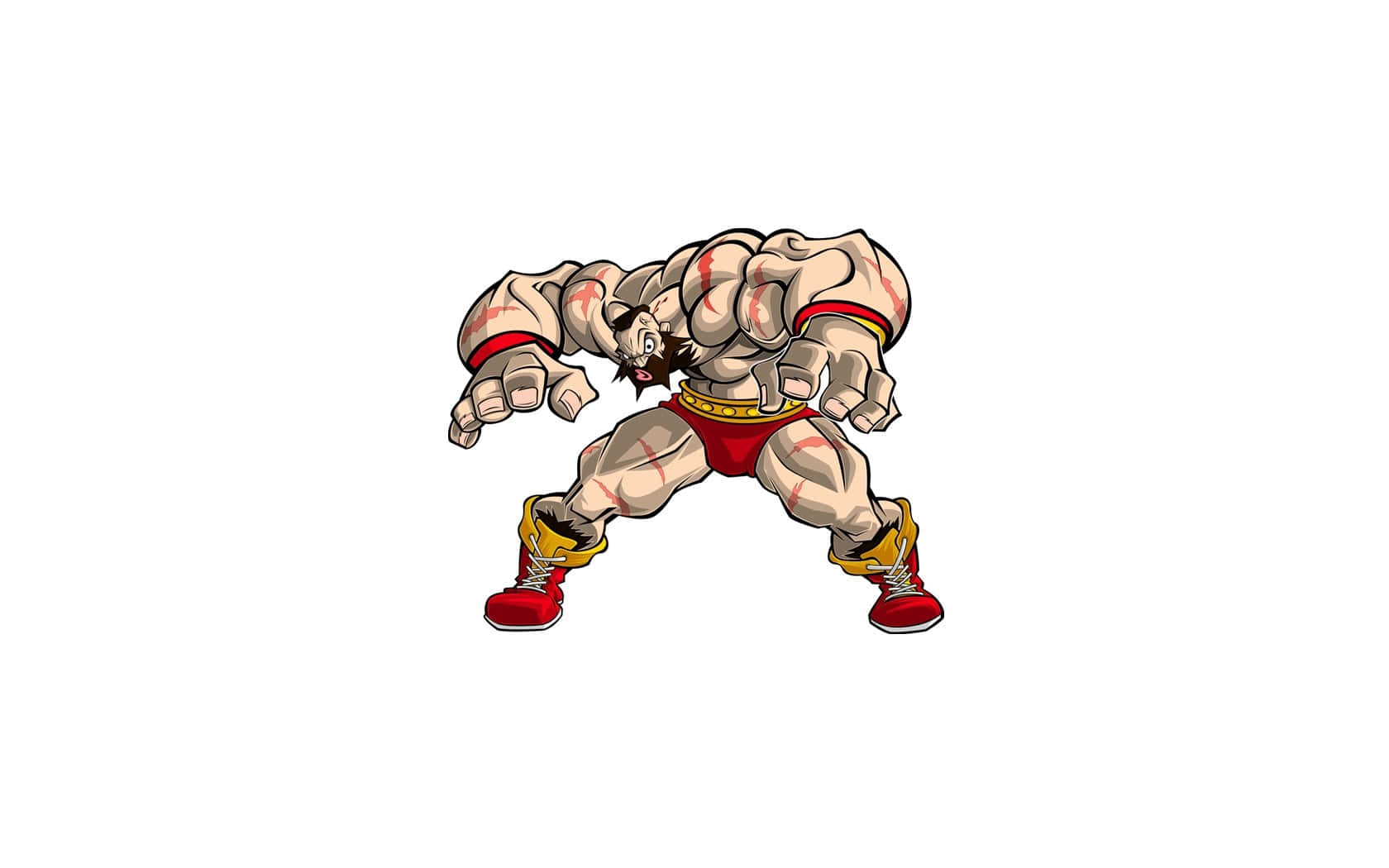 Street Fighter, Zangief, red shorts, HD Desktop Wallpaper