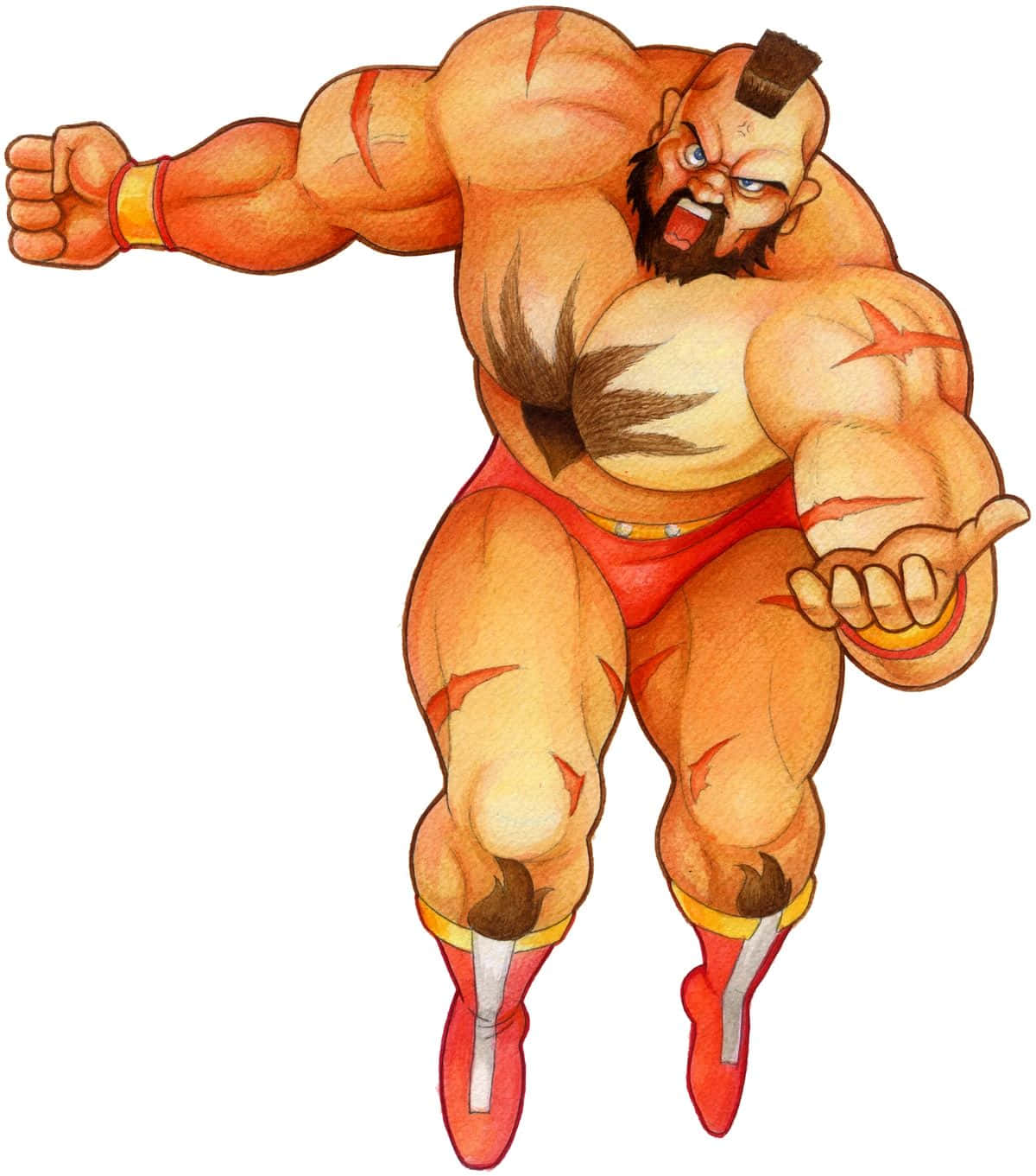 Street Fighter, Zangief, red trunks, HD Phone Wallpaper