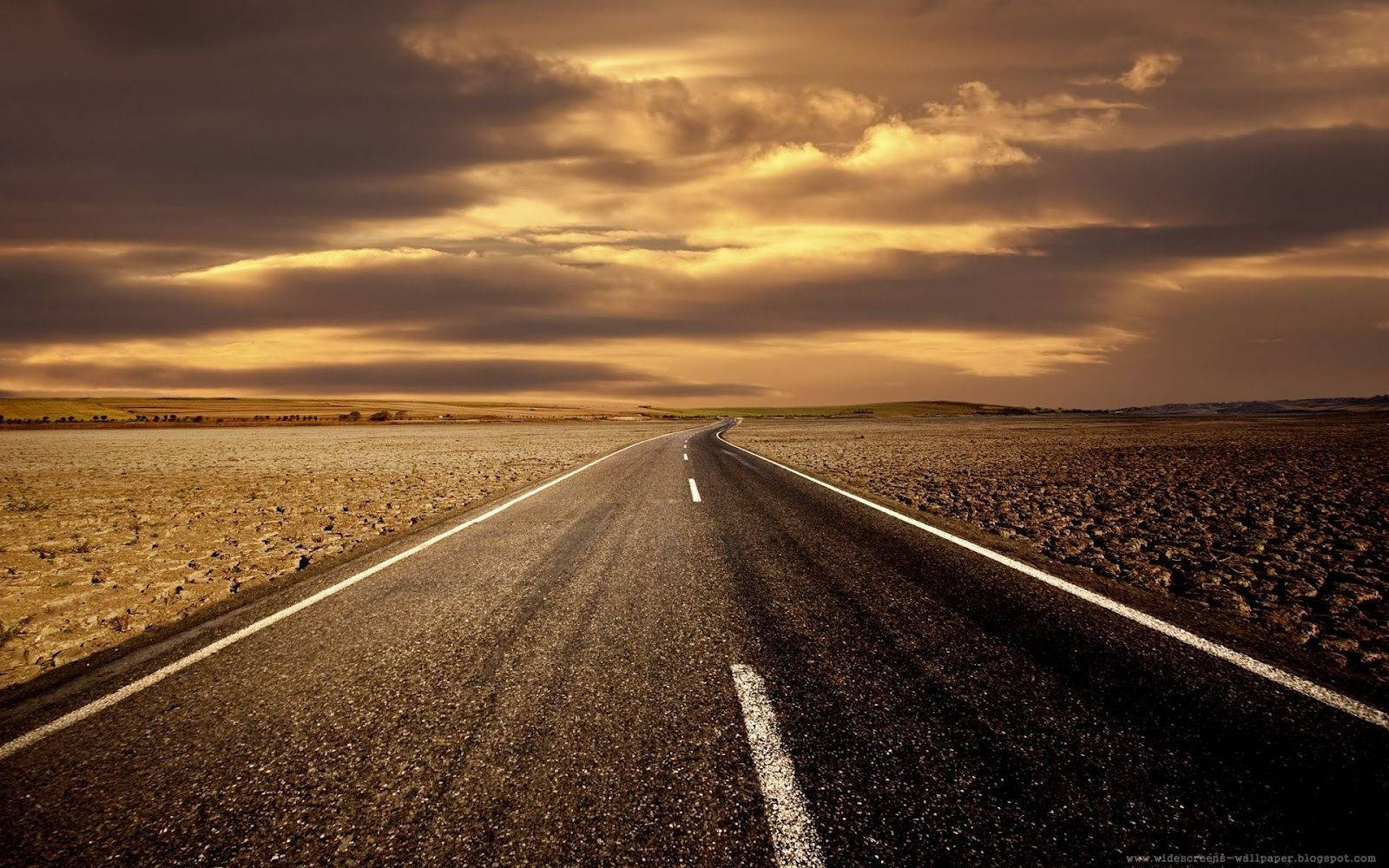 street, sunset, asphalt road, HD Desktop Wallpaper