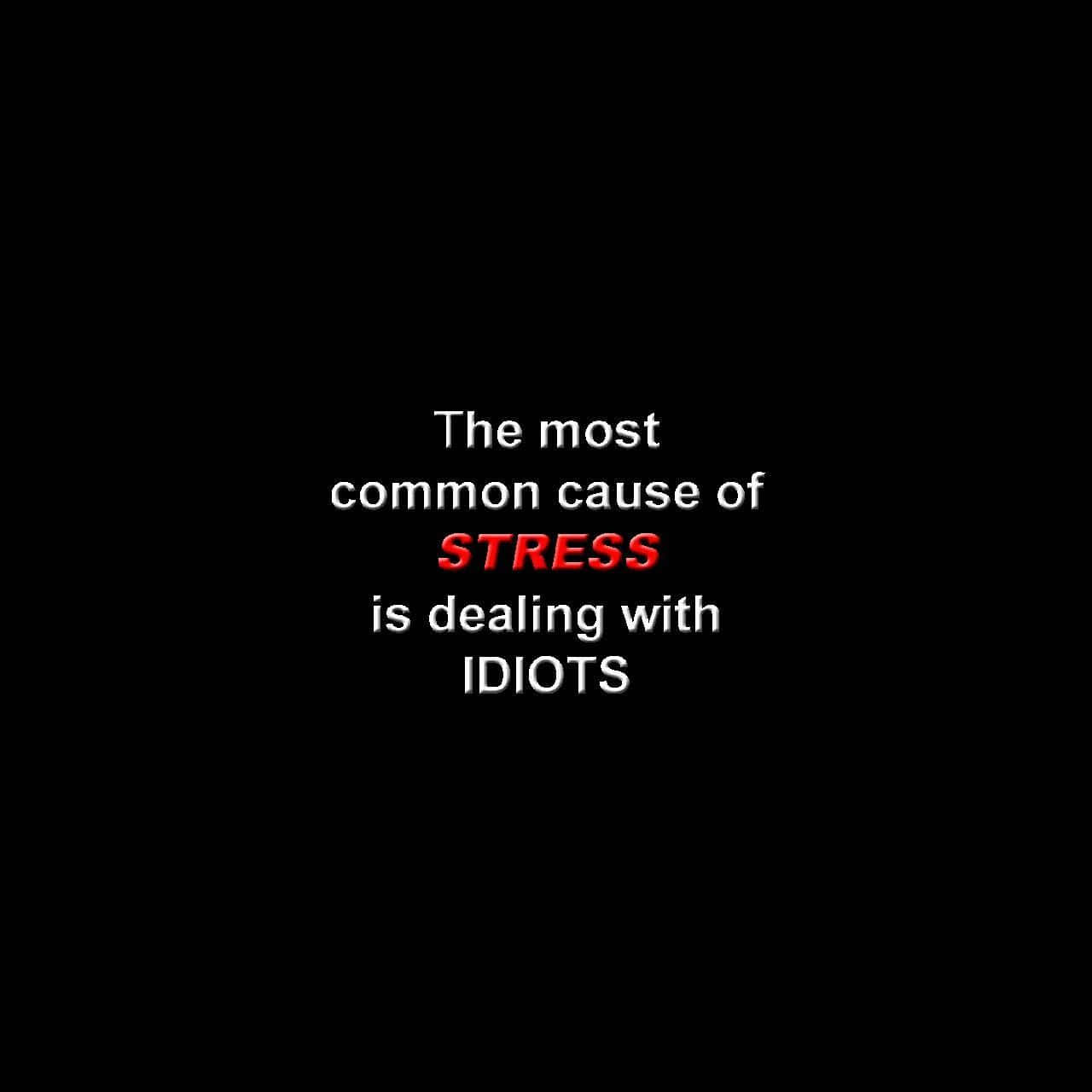 Stress, white text, red text, HD Desktop Wallpaper