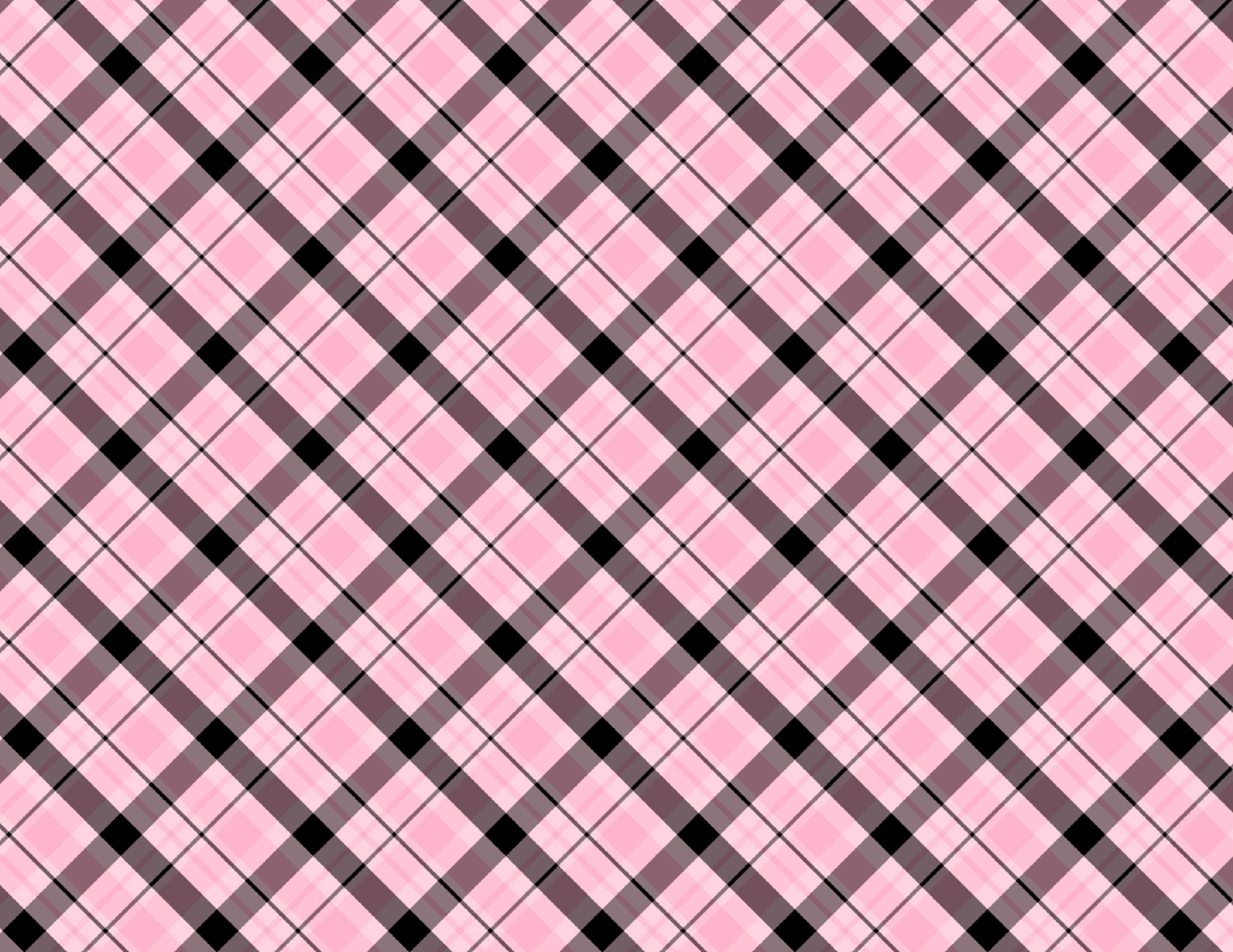 black and pink aesthetic diagonal plaid, diagonal stripes, tartan design, Full HD Desktop Wallpaper
