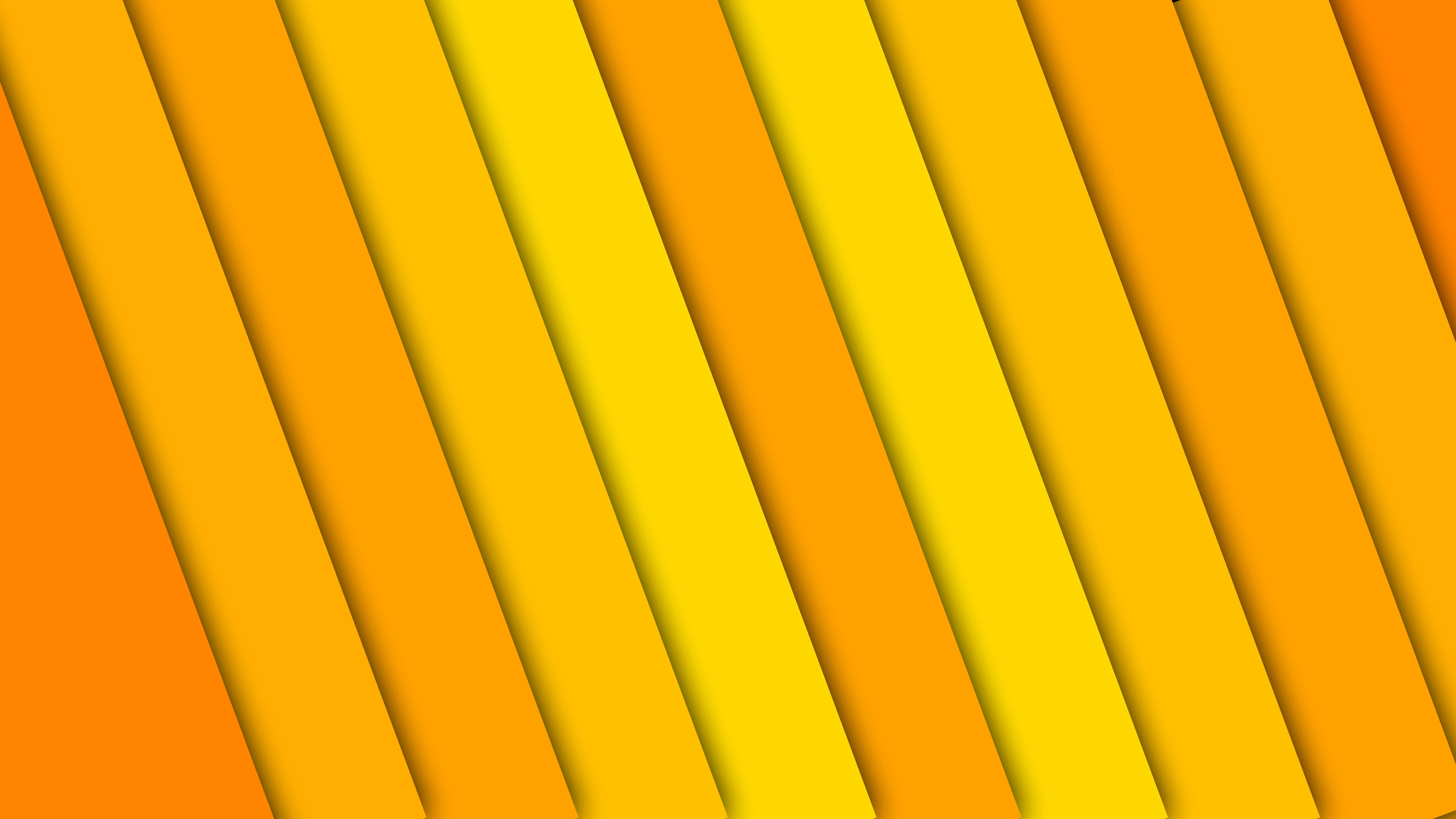 yellow aesthetic laptop, orange and yellow, diagonal stripes, 4K Desktop Wallpaper