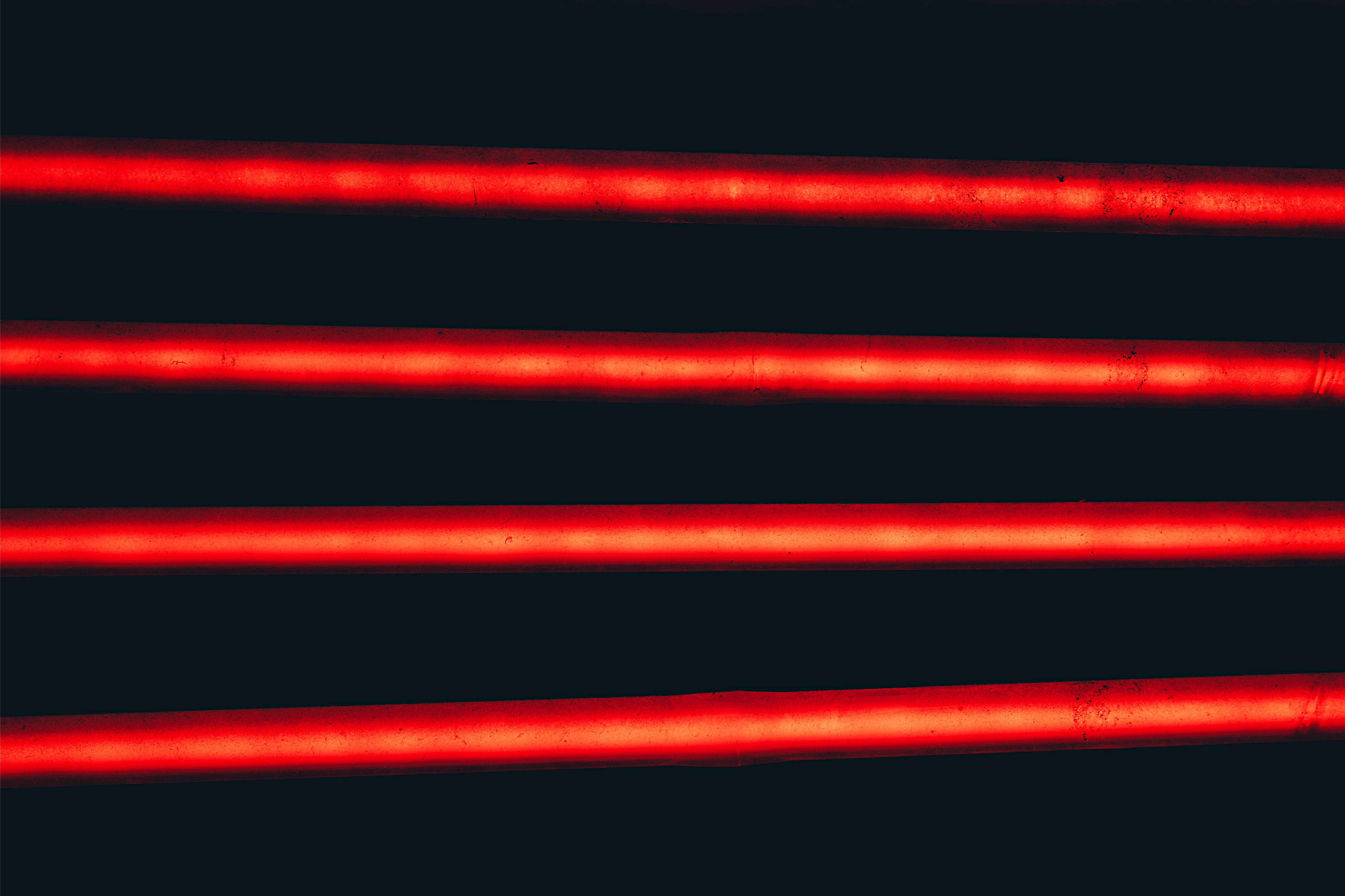 neon red, black, horizontal stripes, 4K Desktop Wallpaper