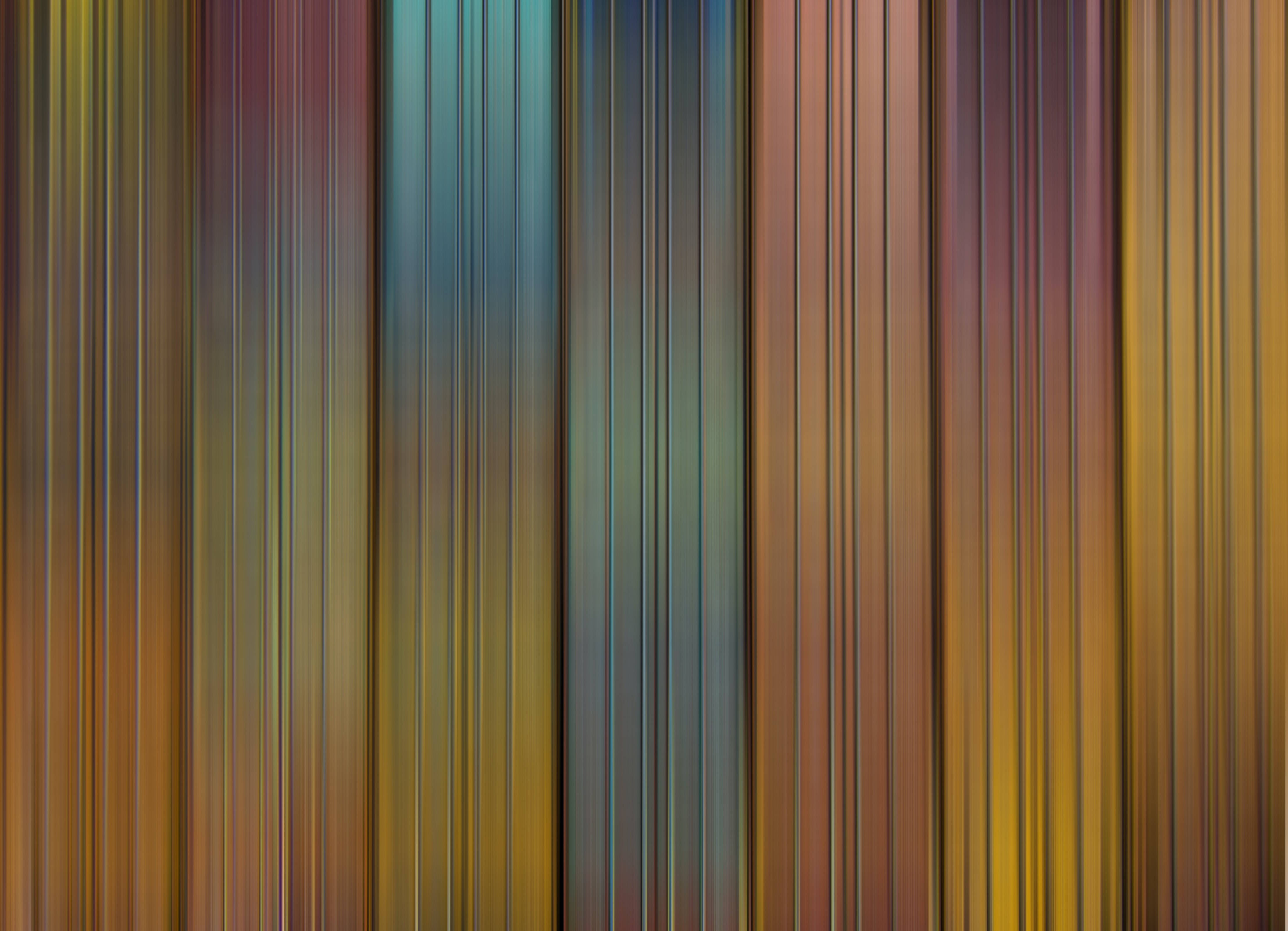 metallic ombre gradient stripes, vibrant vertical streaks, warm and cool tones, 4K Desktop Wallpaper