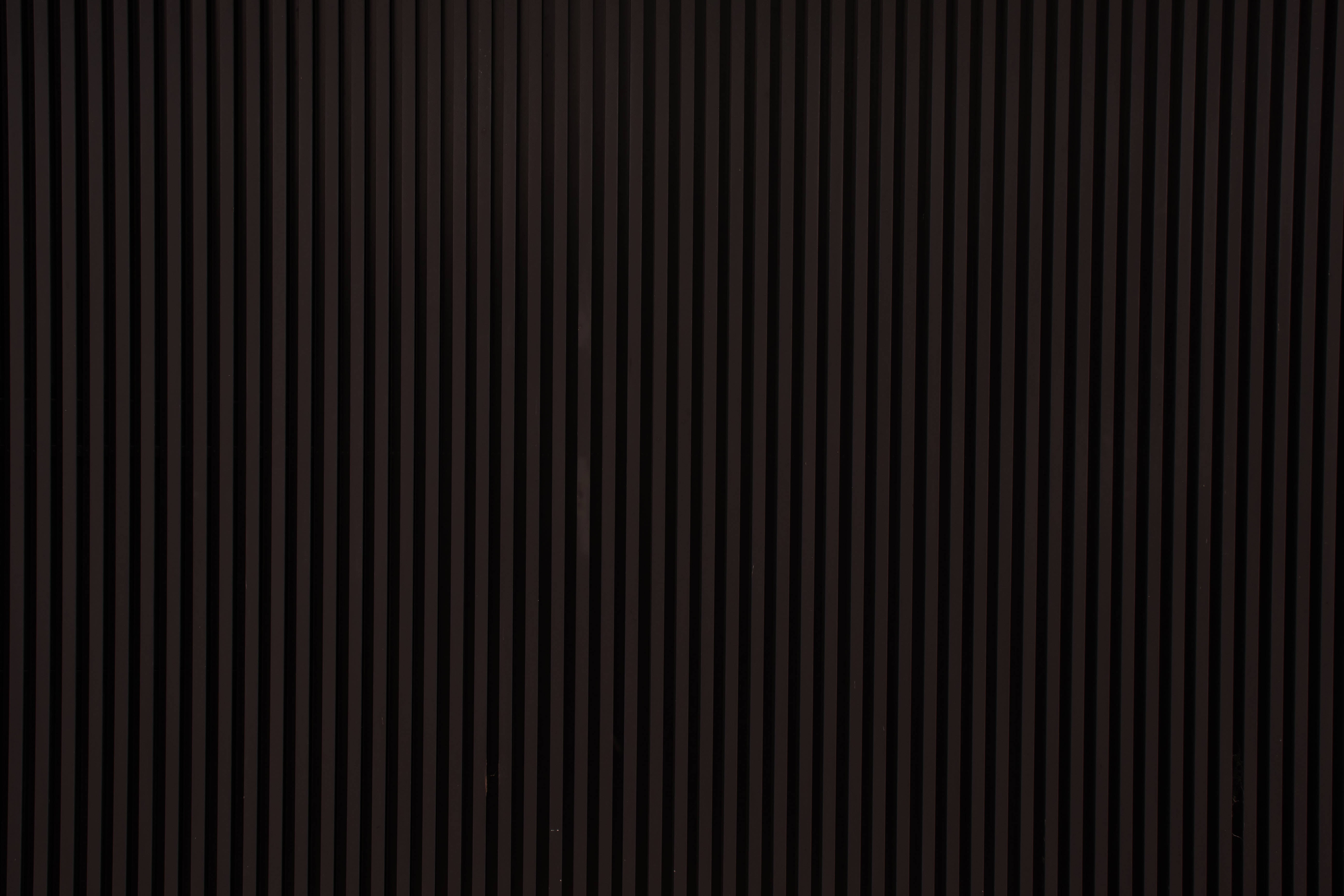 black vertical lines stripes, dark vertical wooden slats, minimalist textured pattern, 5K Desktop Wallpaper