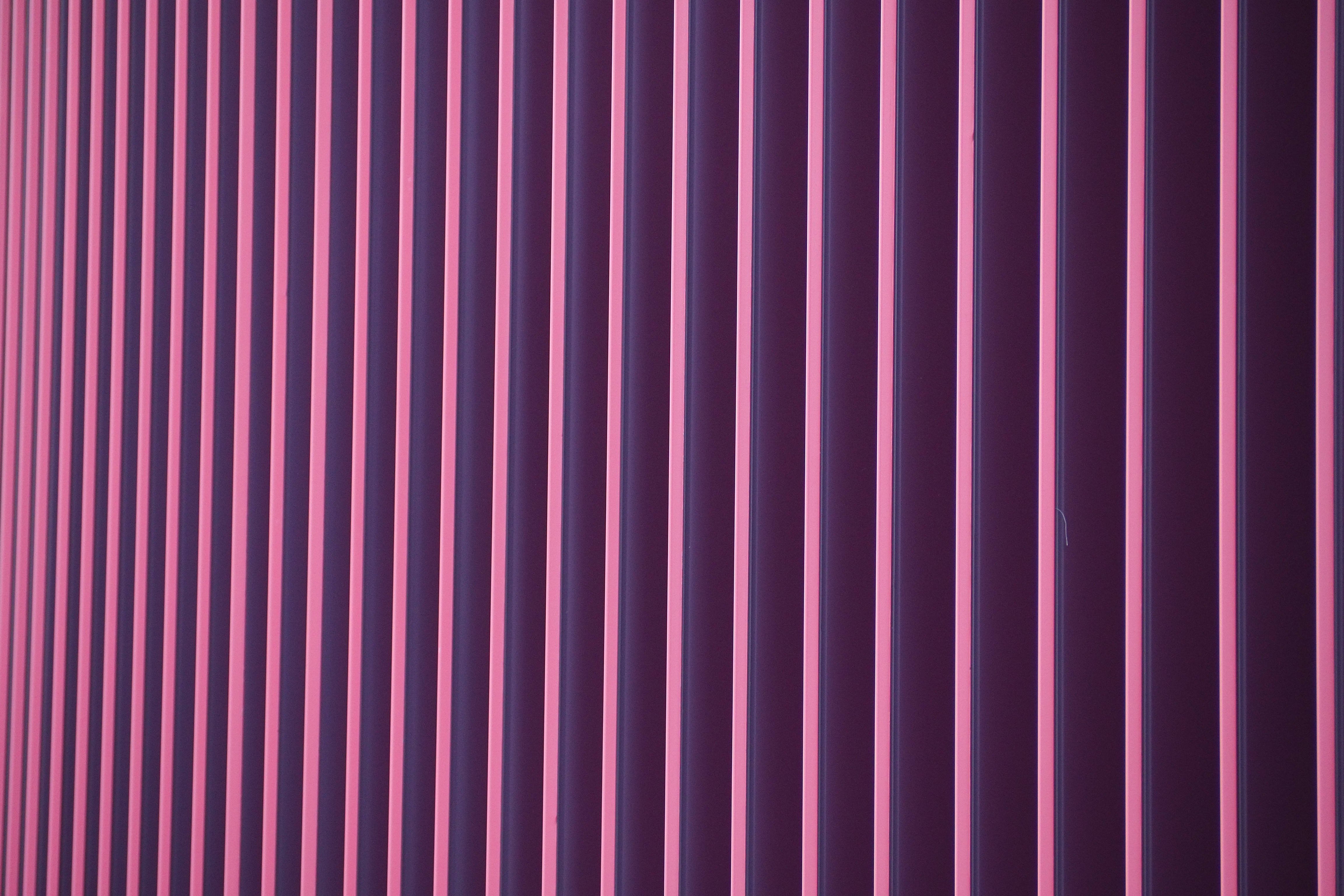 neon pink, deep purple, vertical stripes, 4K Desktop Wallpaper