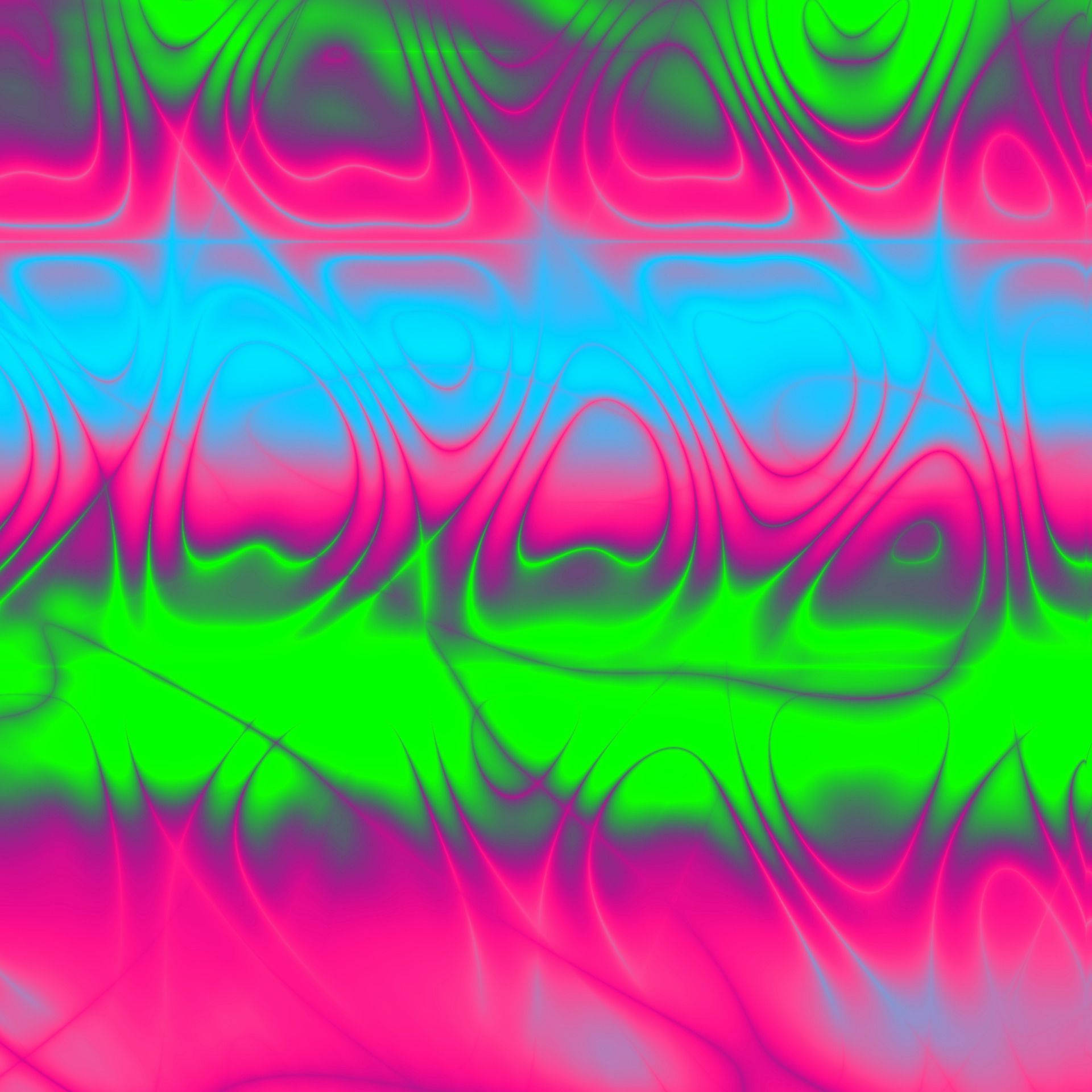 neon pink, neon green, wavy abstract, Full HD Desktop Wallpaper