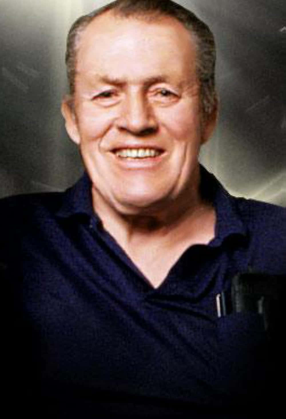 Stu Hart, gray hair, dark blue polo shirt, HD Phone Wallpaper
